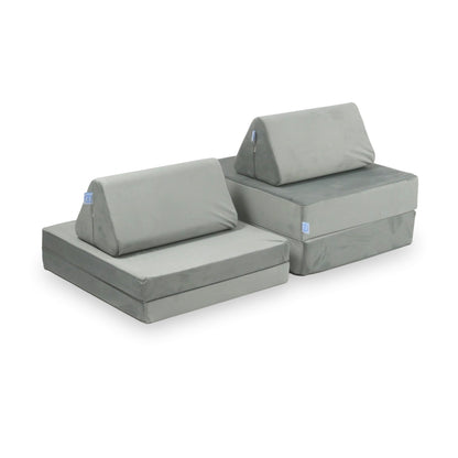 Canapé de jeu Montessori Mini Standard en velours gris