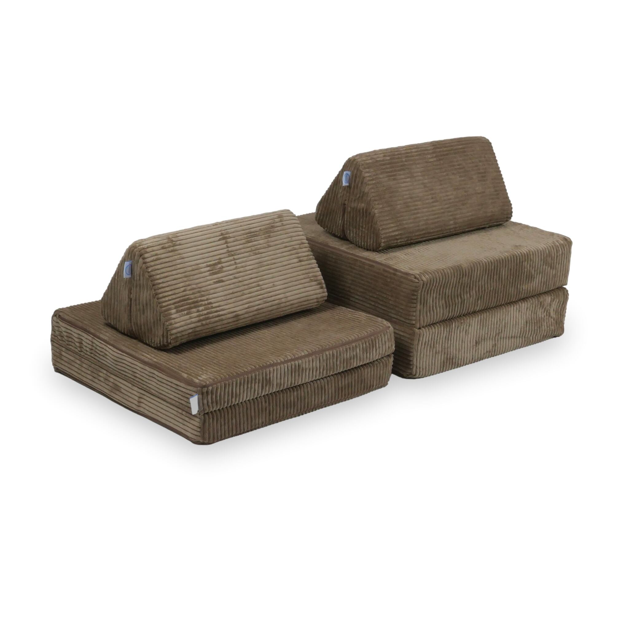 Canapé de jeu Montessori Mini Standard en velours côtelé toffee