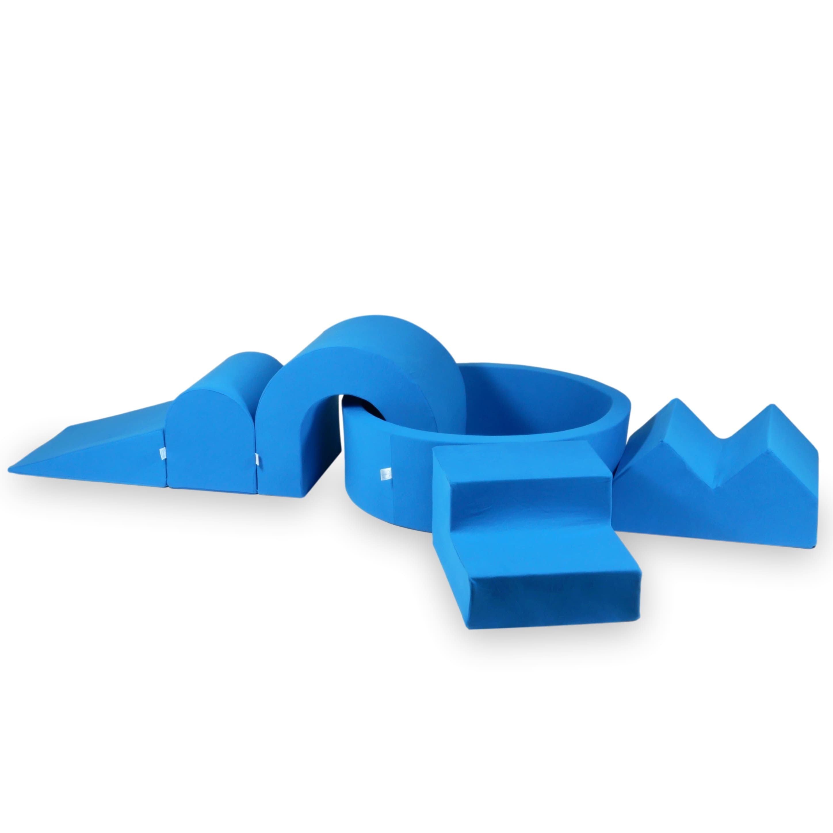 Aire de jeux en mousse avec piscine ronde 90x30  jersey + 5 éléments sans balles