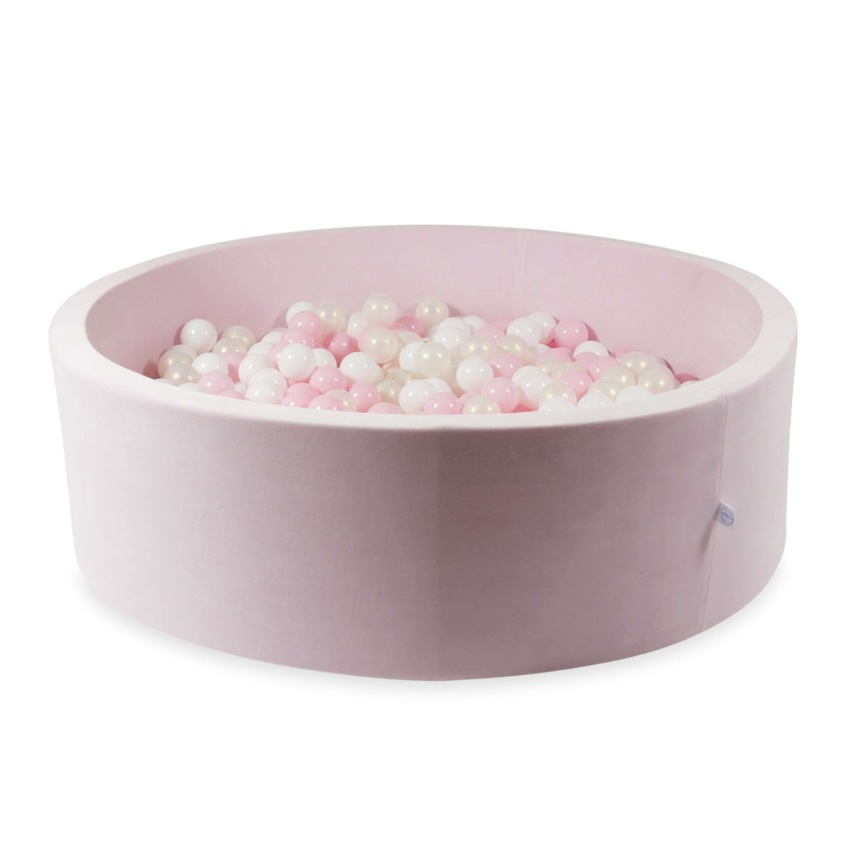 Piscine à balles en velvet soft light pink 130x40 cm avec 700 balles