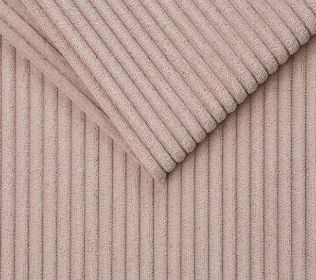 Tapis de jeu 160cm pour bébé, rond pliable, Velours Côtelé Beige