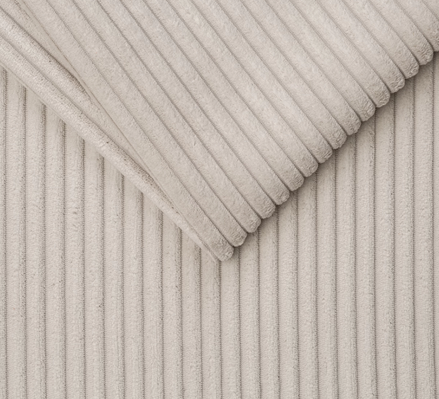 Tapis de jeu 160cm pour bébé, rond pliable, Velours Côtelé Beige