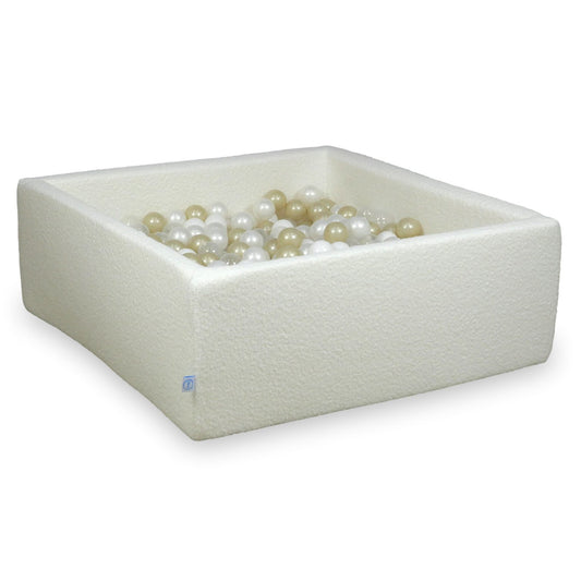 Piscine à Balles 110x110x40 Boucle Blanc balles 600 pcs (transparent,blanc, perle, or clair)