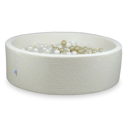Piscine à Balles 130x40 Boucle Blanc balles 700 pcs (transparent,blanc, perle, or clair)