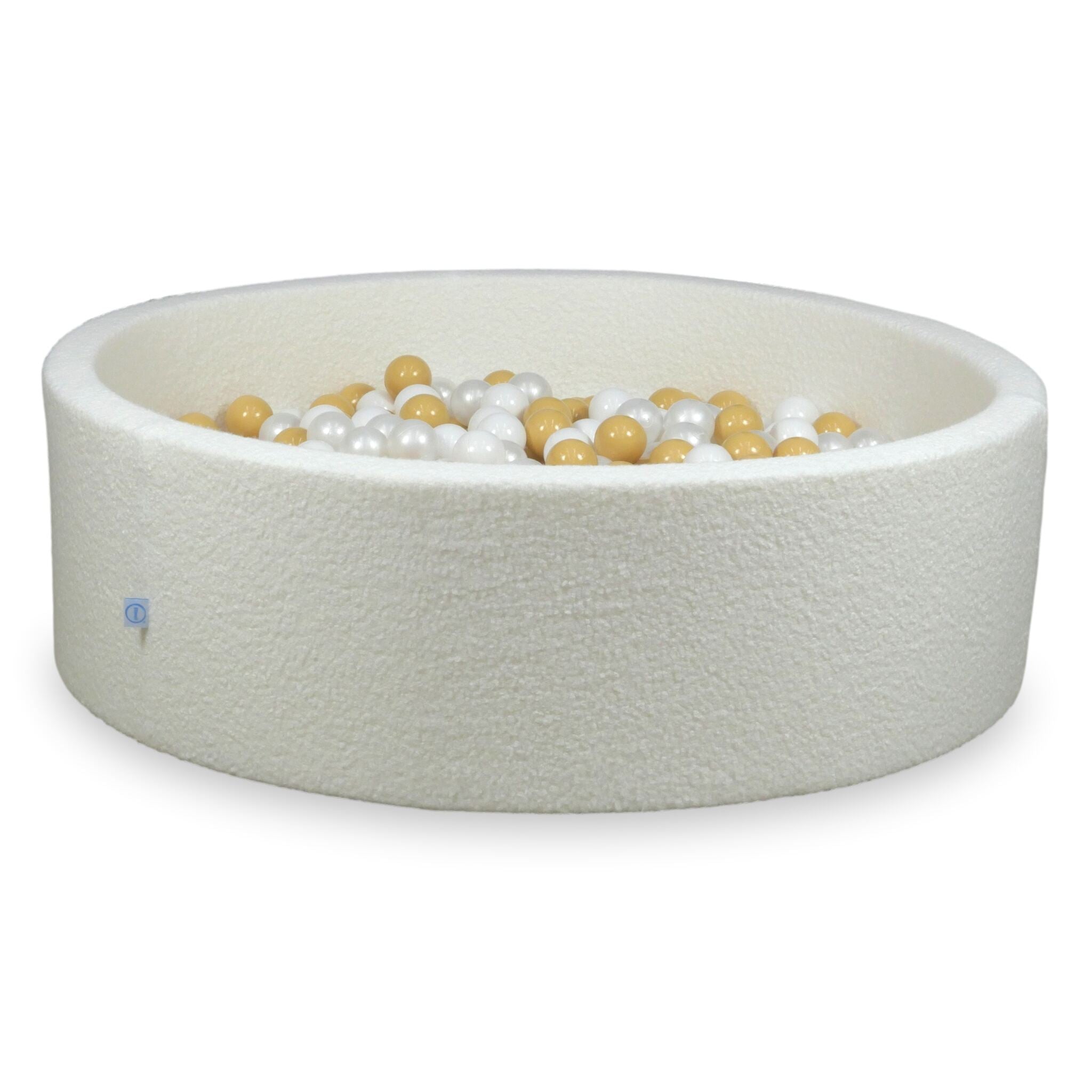Piscine à Balles 130x40 Boucle Blanc balles 700 pcs (blanc, perle,beige)