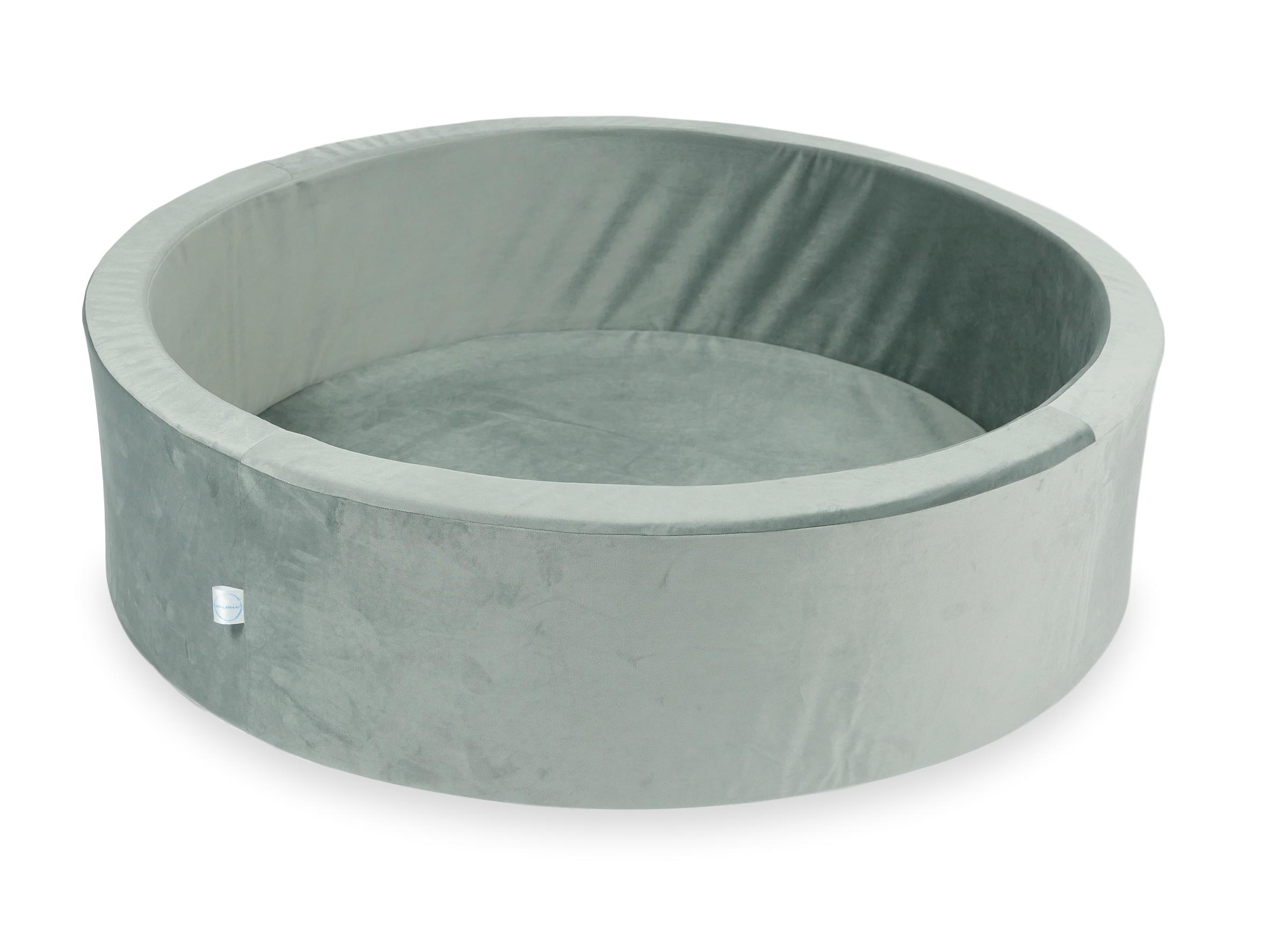 Piscine à Balles 110x30 velours velvet gris clair sans balles