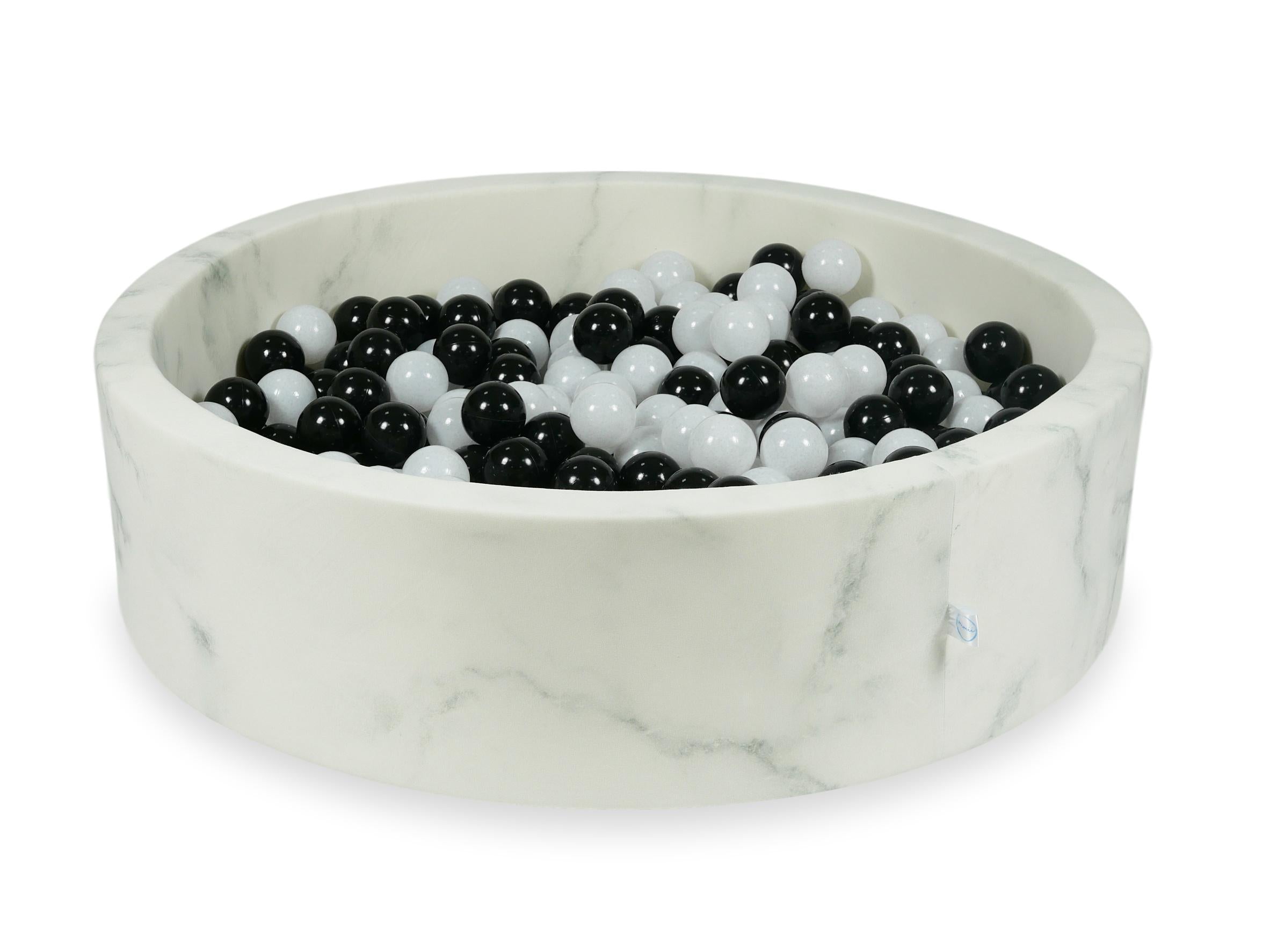 Piscine à balles en velours Marble 110x30 cm avec 400 balles