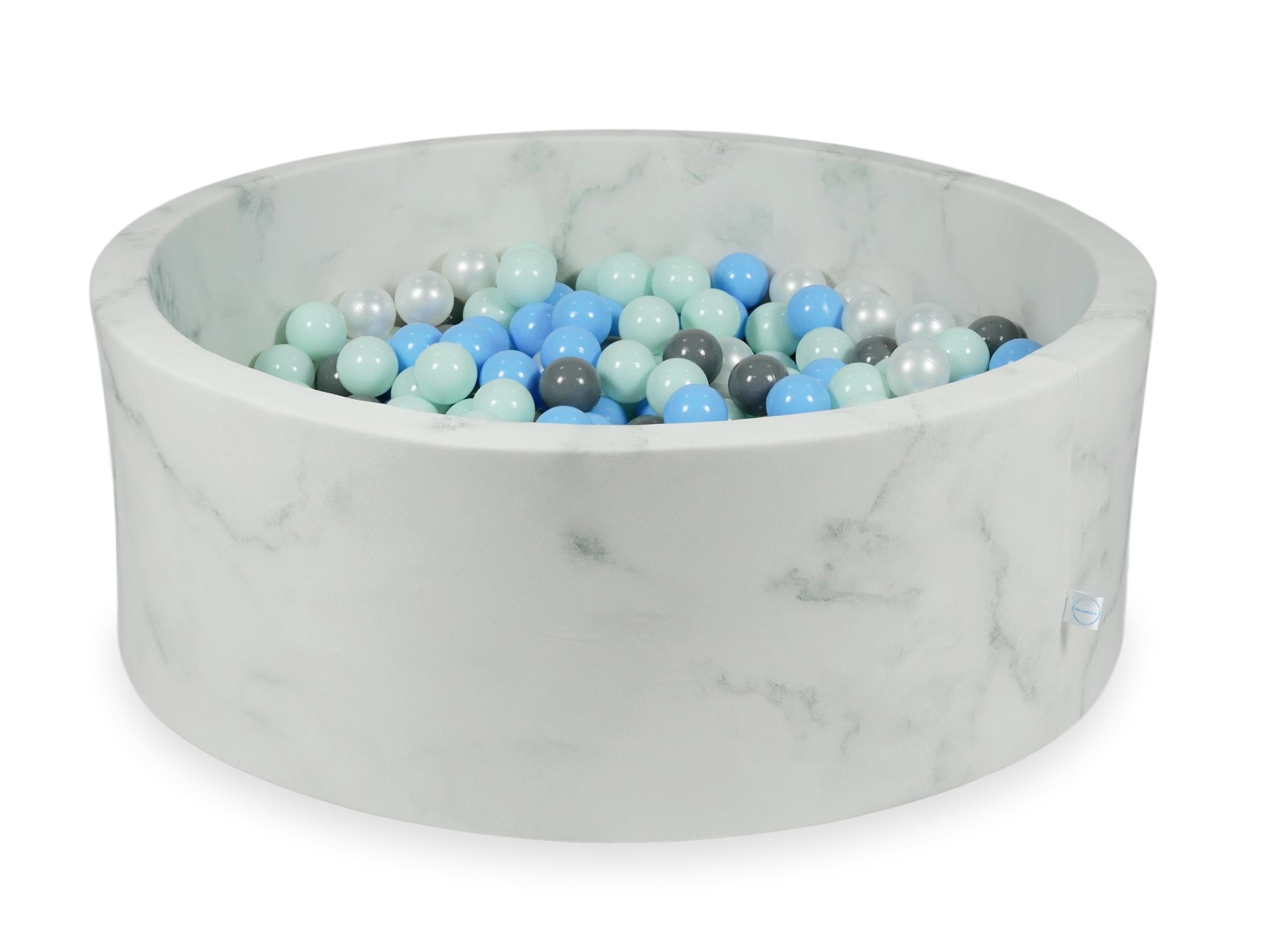 Piscine à balles en velours Marble 110x40 cm avec 500balles
