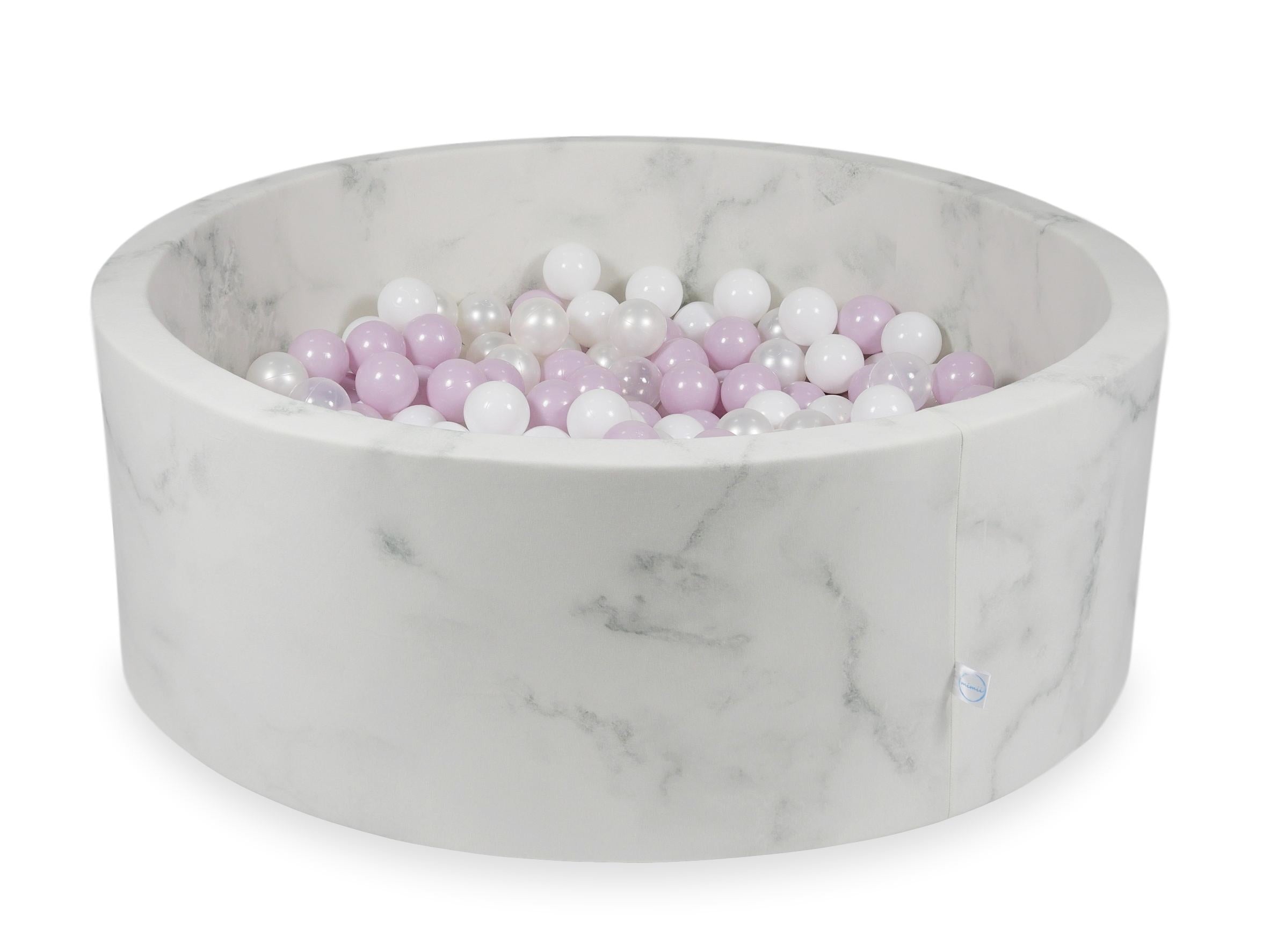 Piscine à balles en velours Marble 110x40 cm avec 500balles