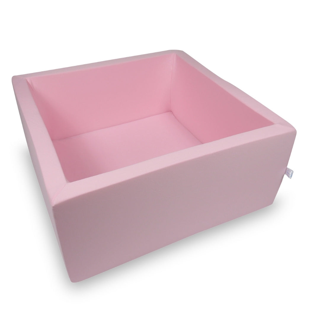 Piscine à balles carrée 90x90x40 cm rose poudré sans balles
