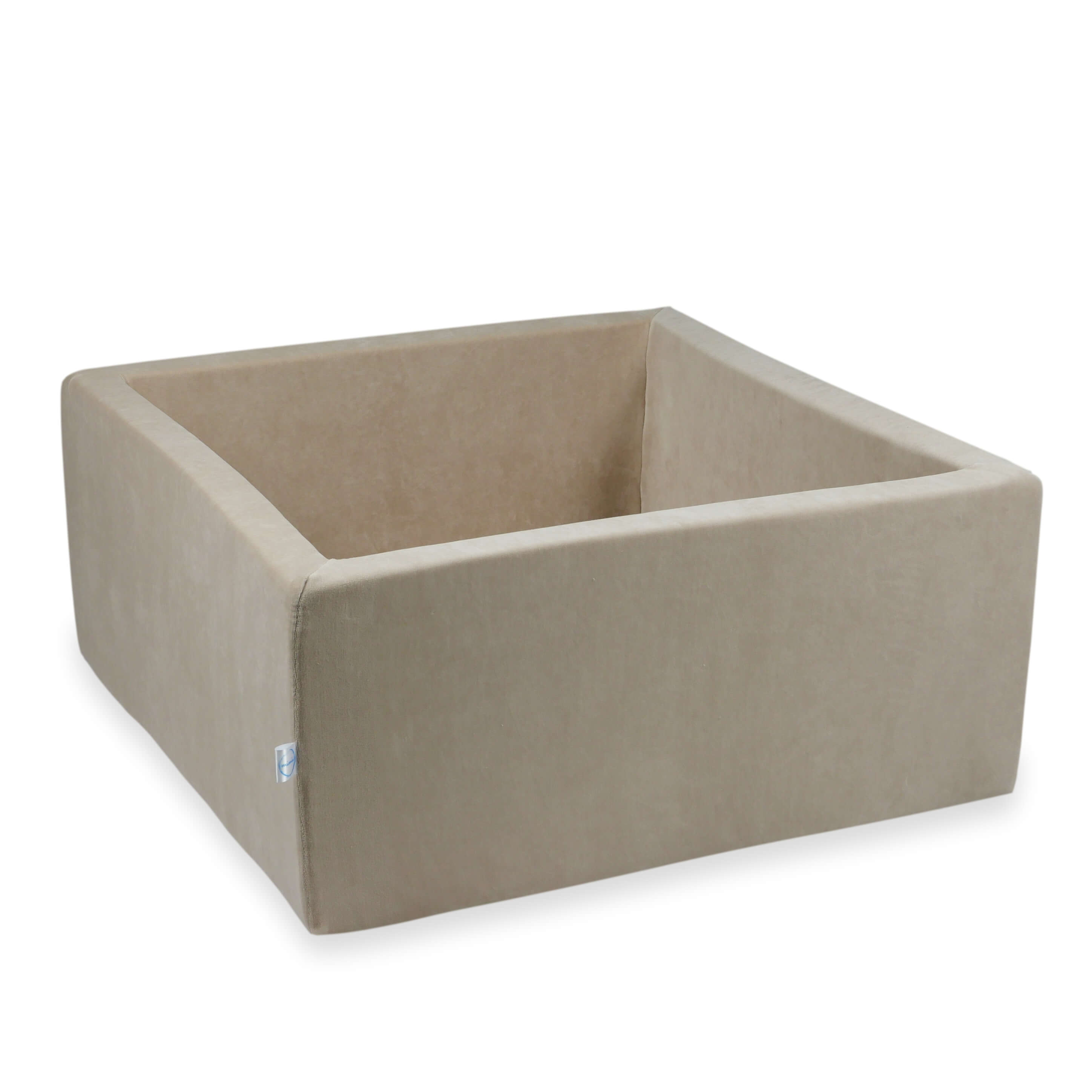 Piscine à balles carrée 90x90x40 cm Velvet Soft beige sans balles