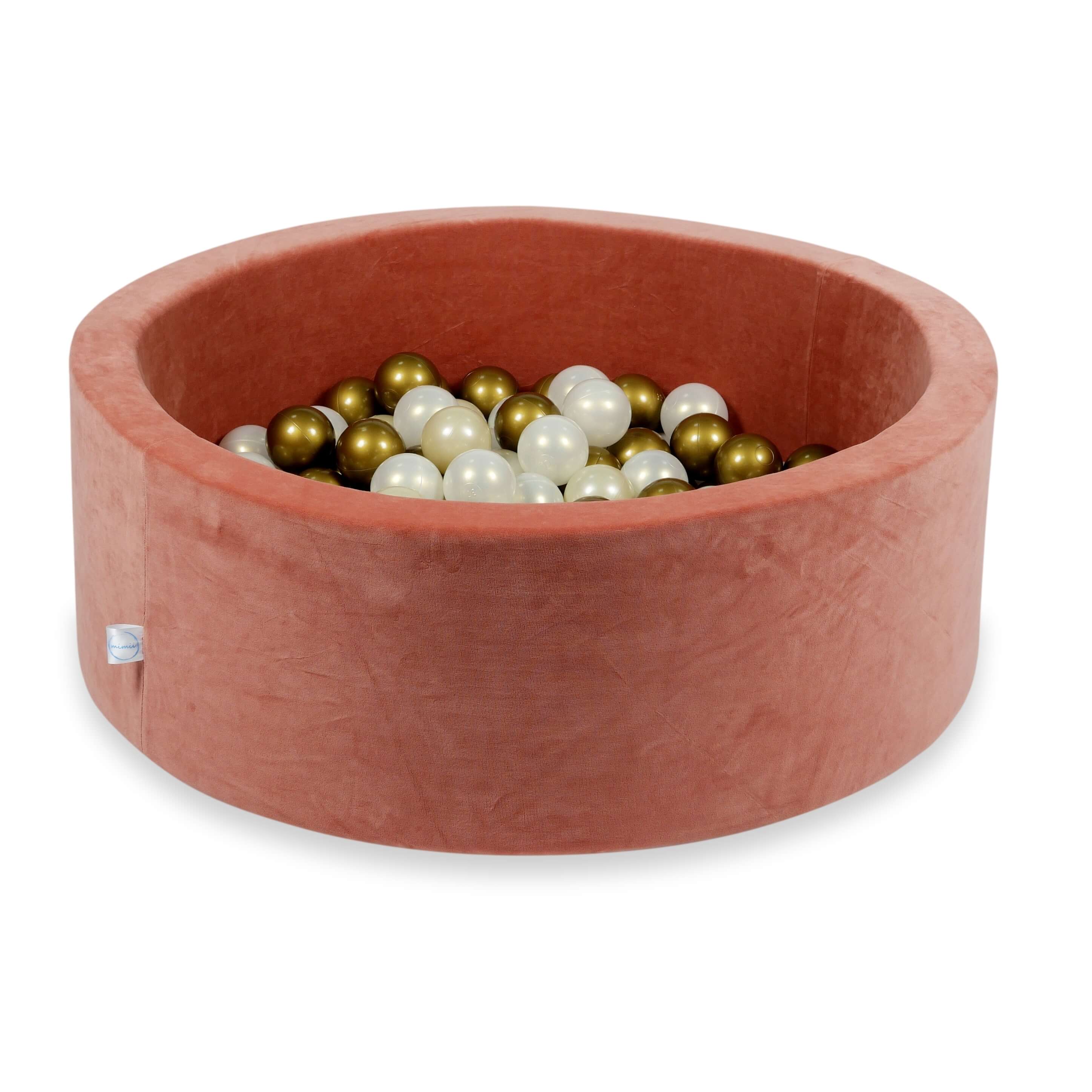 Piscine à balles en velours velvet soft canyon clay 90x30 cm avec 200 balles