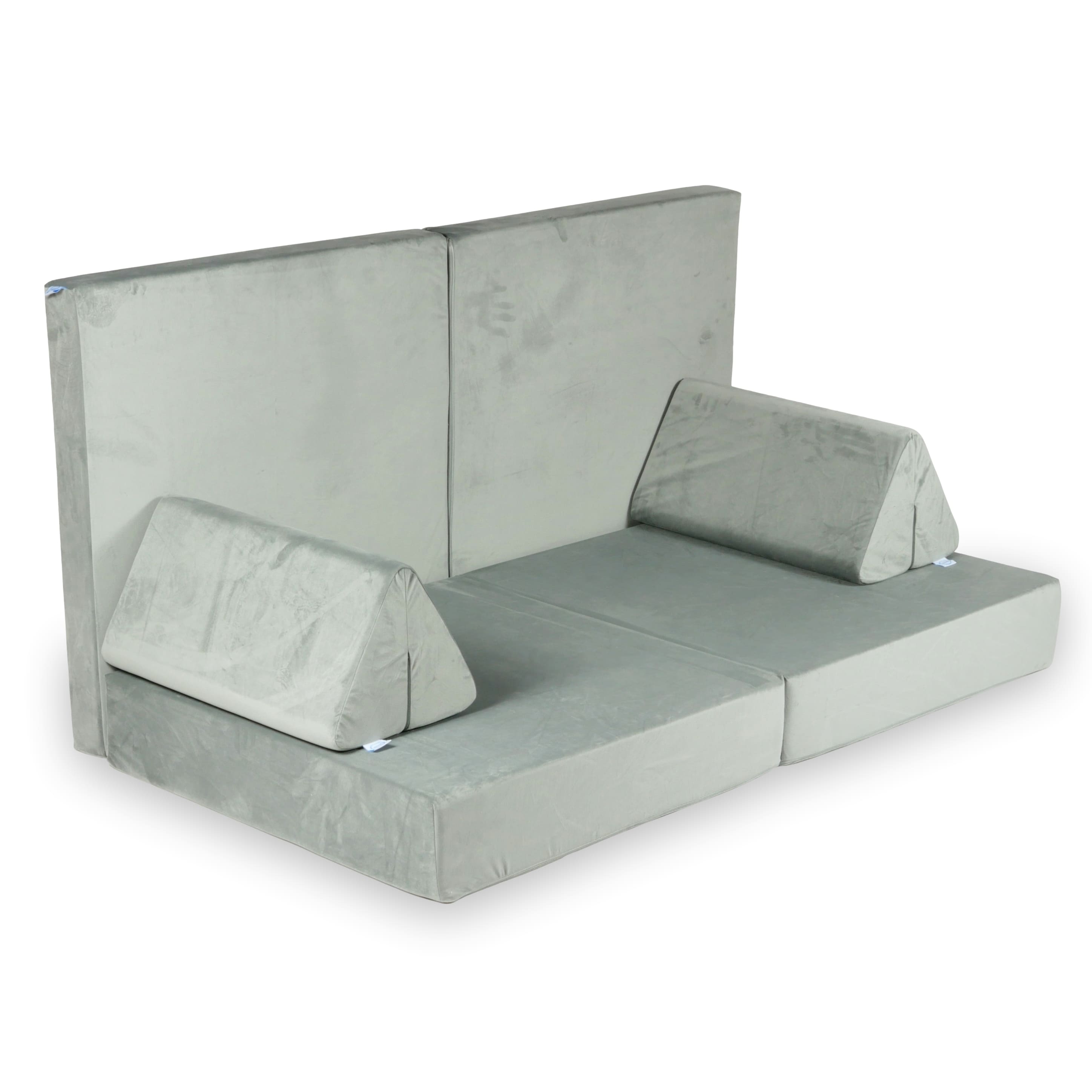 Canapé de jeu Montessori Confort en velours gris