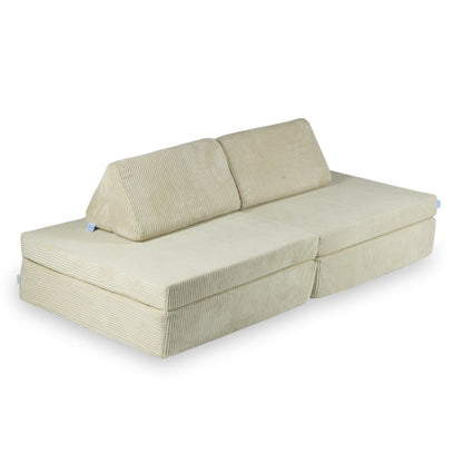 Canapé de jeu Montessori Confort en velours côtelé beige