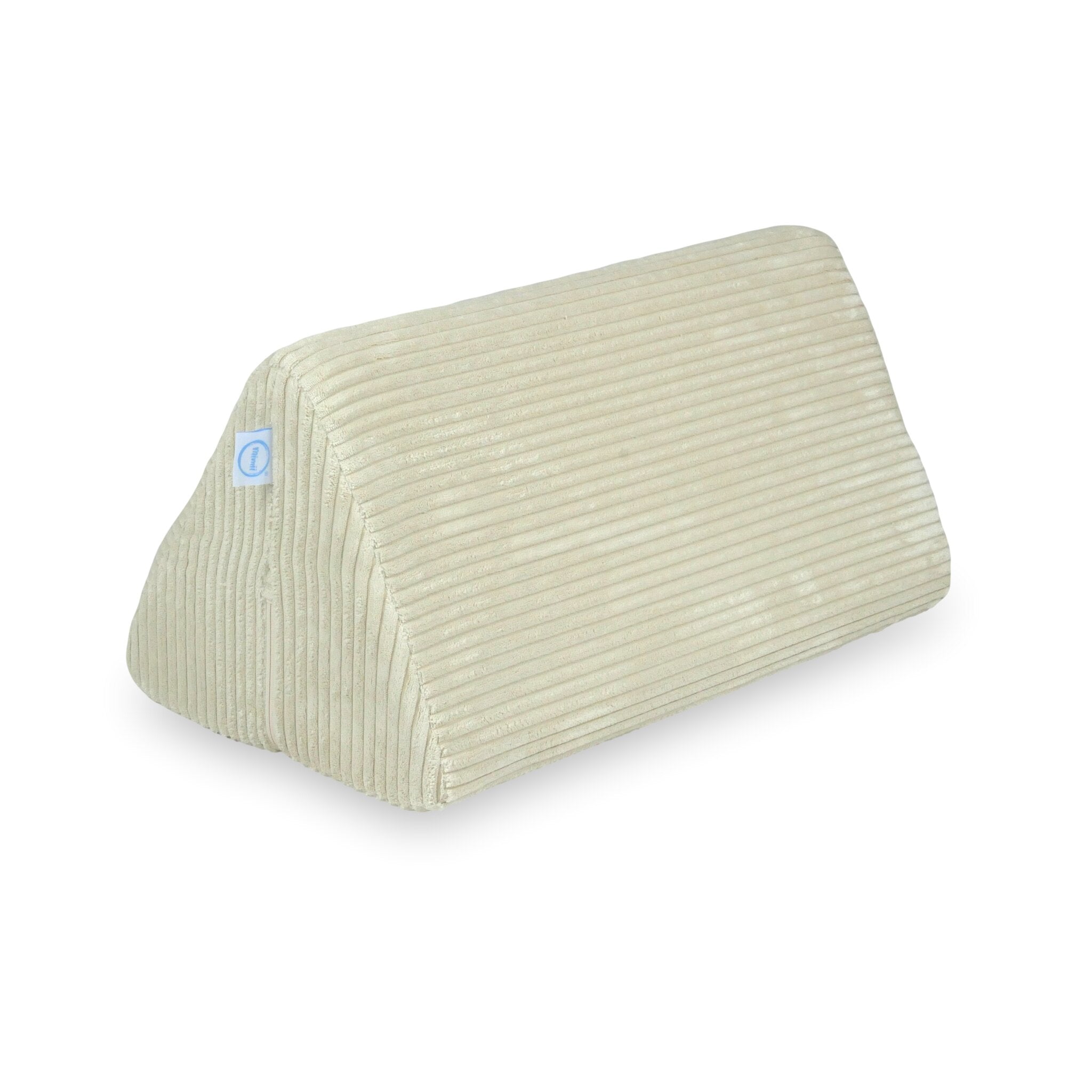 Grand triangle de jeu pour canapé en velours côtelé beige