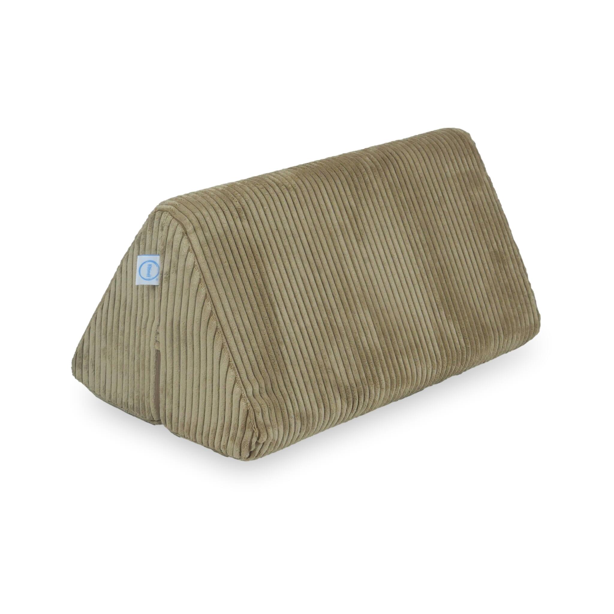 Grand triangle de jeu pour canapé en velours côtelé toffee