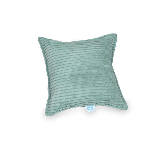 Petit coussin de jeu pour canapé en velours côtelé menthe clair