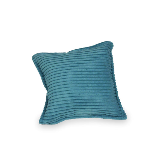 Petit coussin de jeu pour canapé en velours côtelé bleu