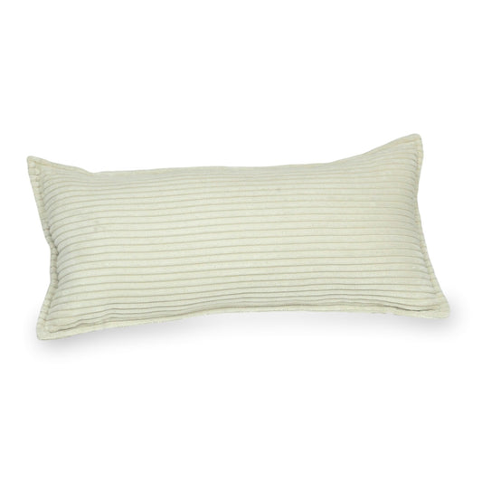 Grand coussin de jeu pour canapé en velours côtelé beige