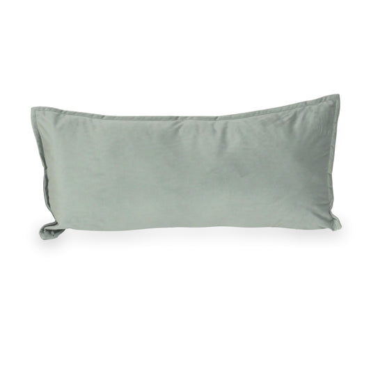 Grand coussin de jeu pour canapé en velours gris