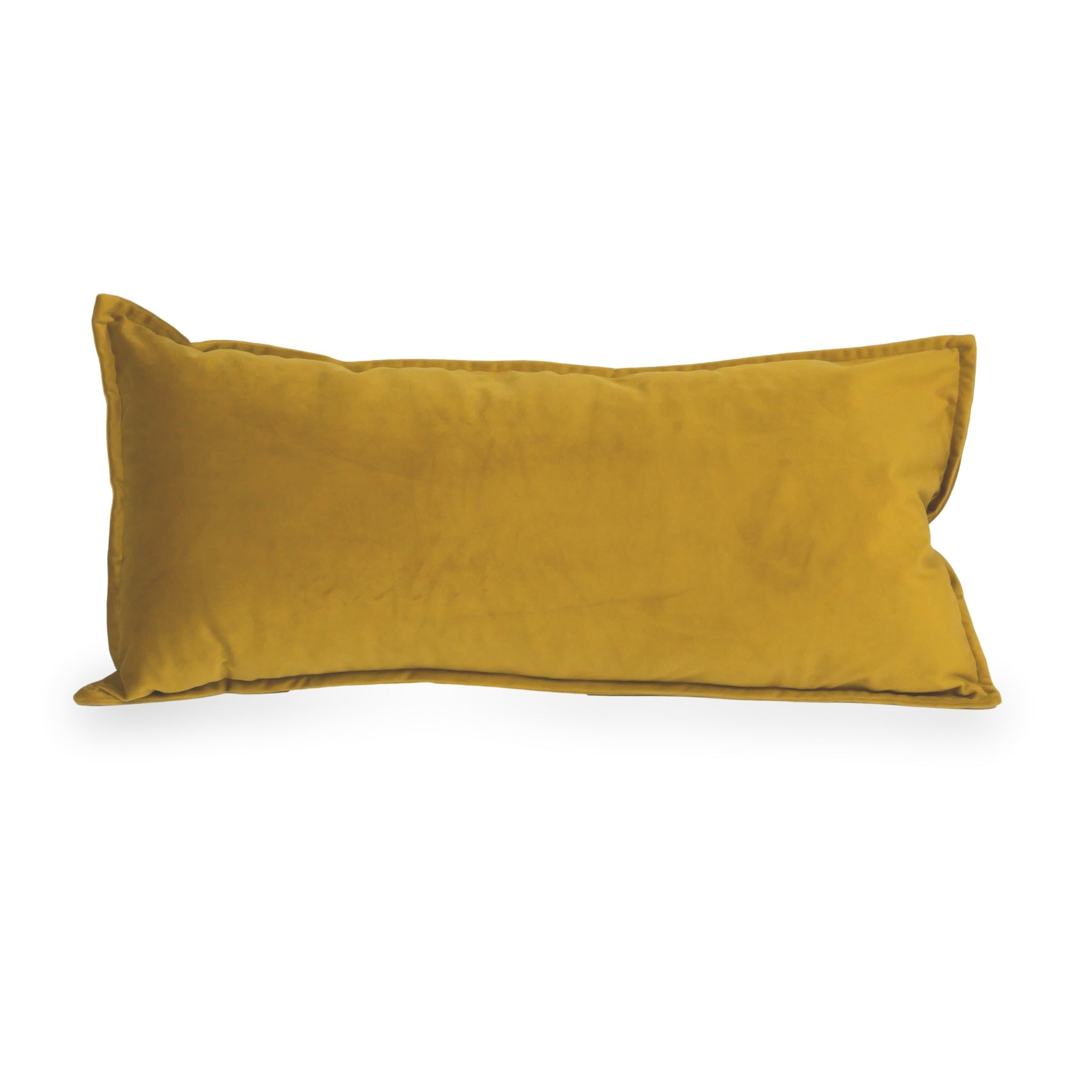 Grand coussin de jeu pour canapé en velours doré