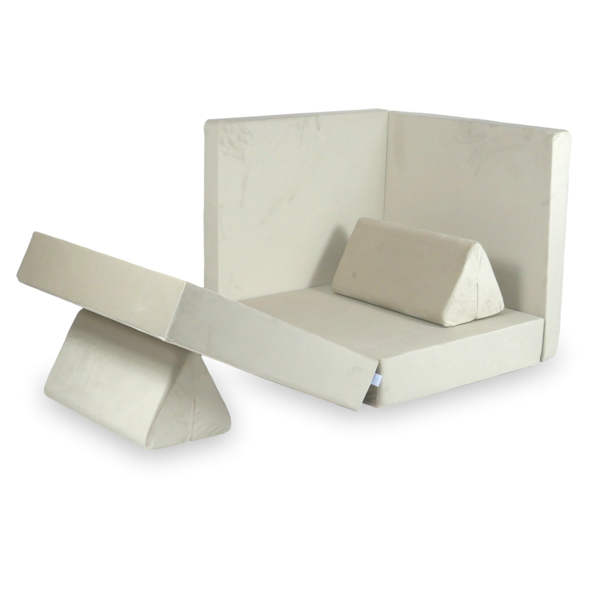 Canapé de jeu Montessori Standard en velours écru