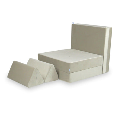 Canapé de jeu Montessori Standard en velours écru