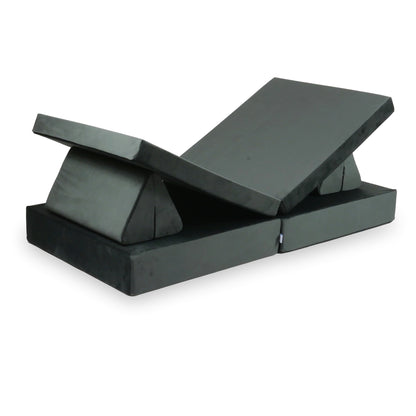 Canapé de jeu Montessori Confort en velours graphite