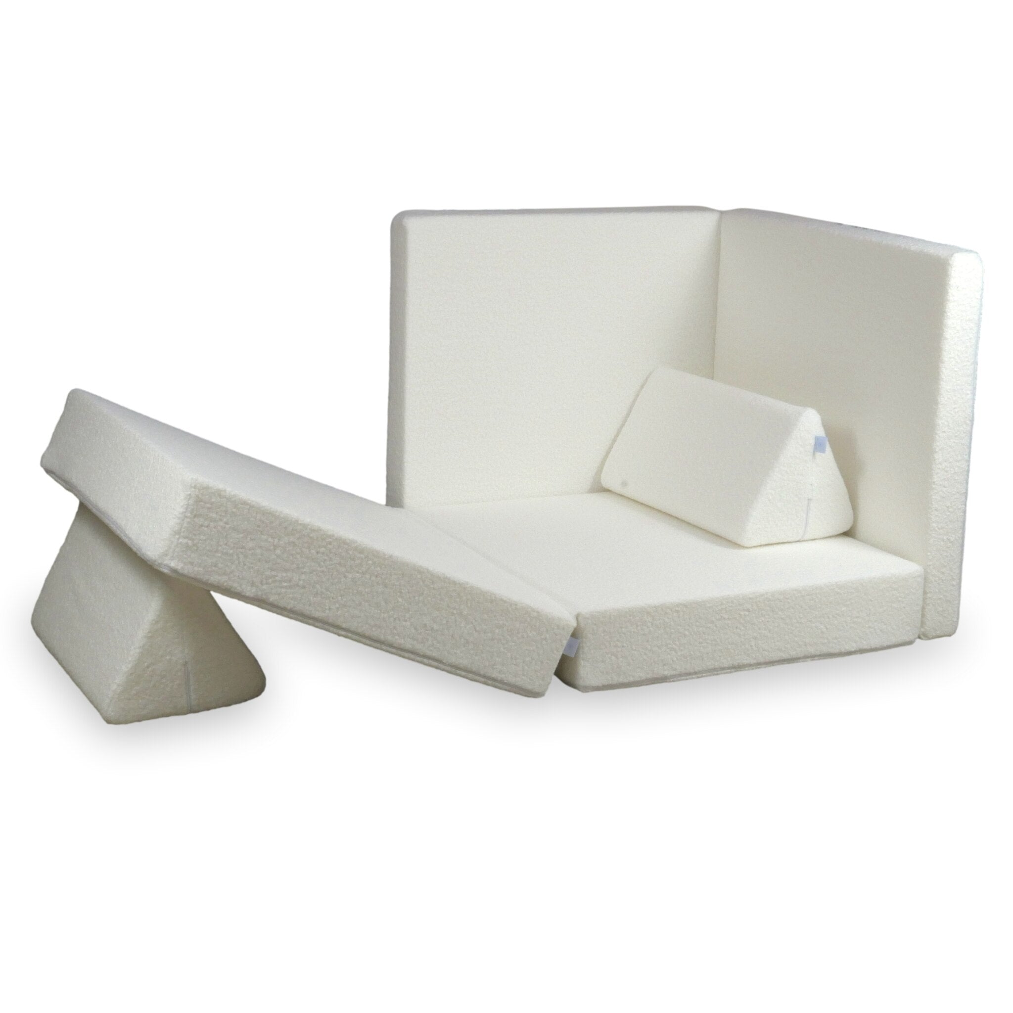 Canapé de jeu Montessori Standard Bouclé Blanc