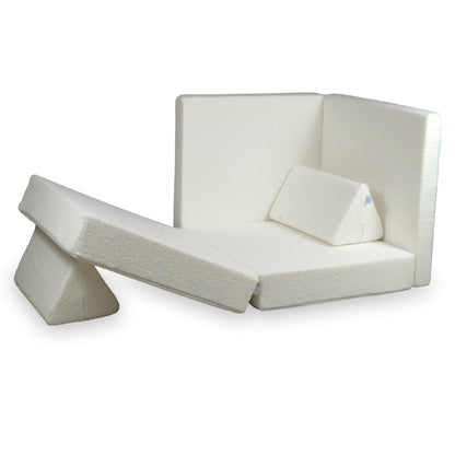 Canapé de jeu Montessori Confort Bouclé Blanc