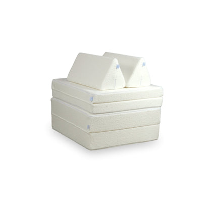 Canapé de jeu Montessori Confort Bouclé Blanc