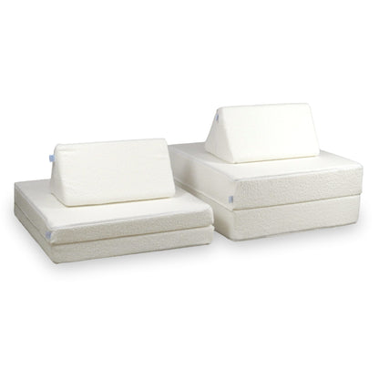 Canapé de jeu Montessori Confort Bouclé Blanc