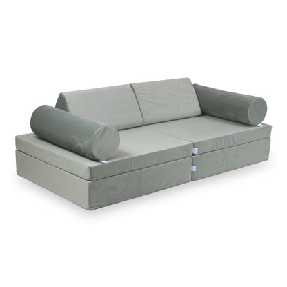 Canapé de jeu Montessori Confort en velours gris