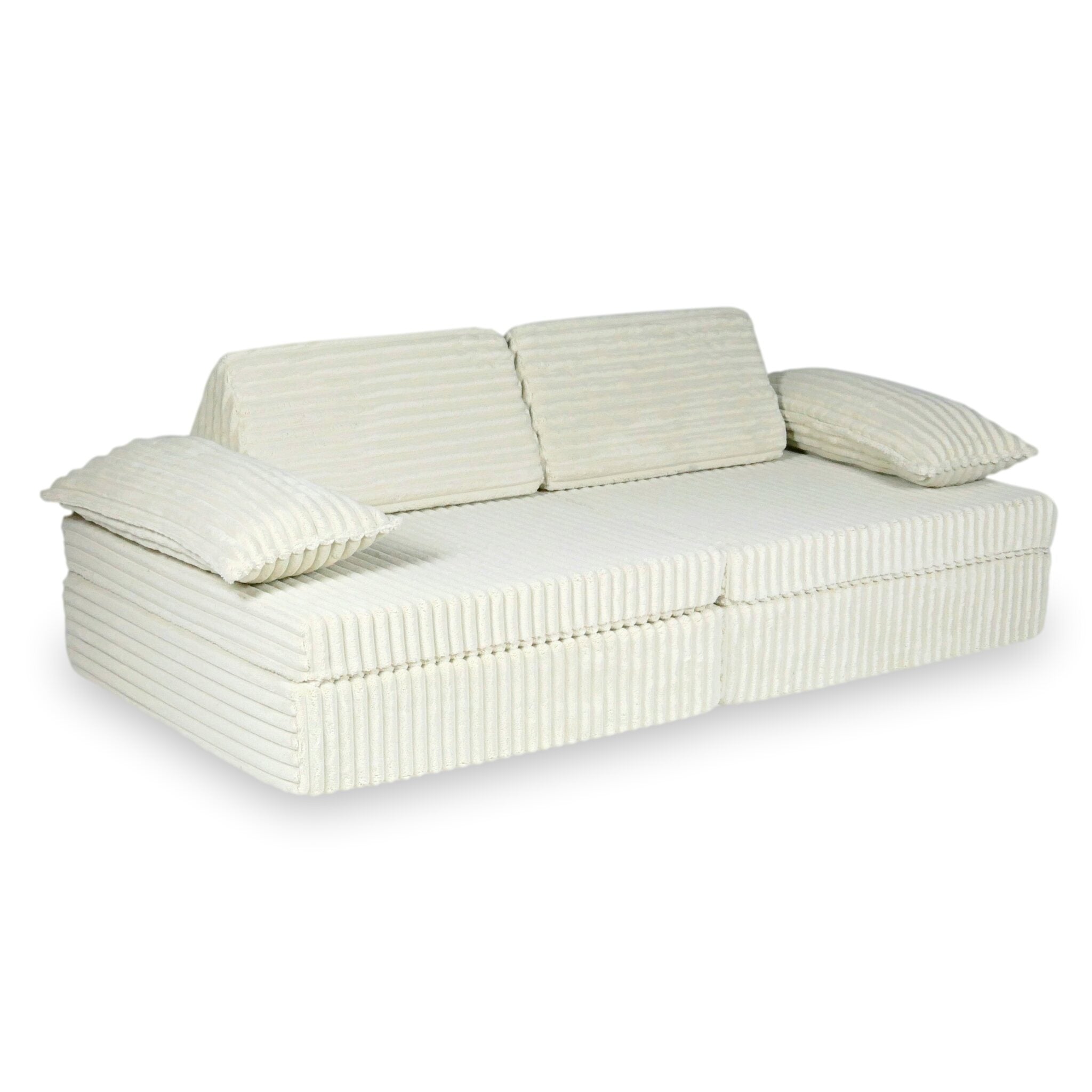 Canapé de jeu Montessori de luxe  Tissu gaufré