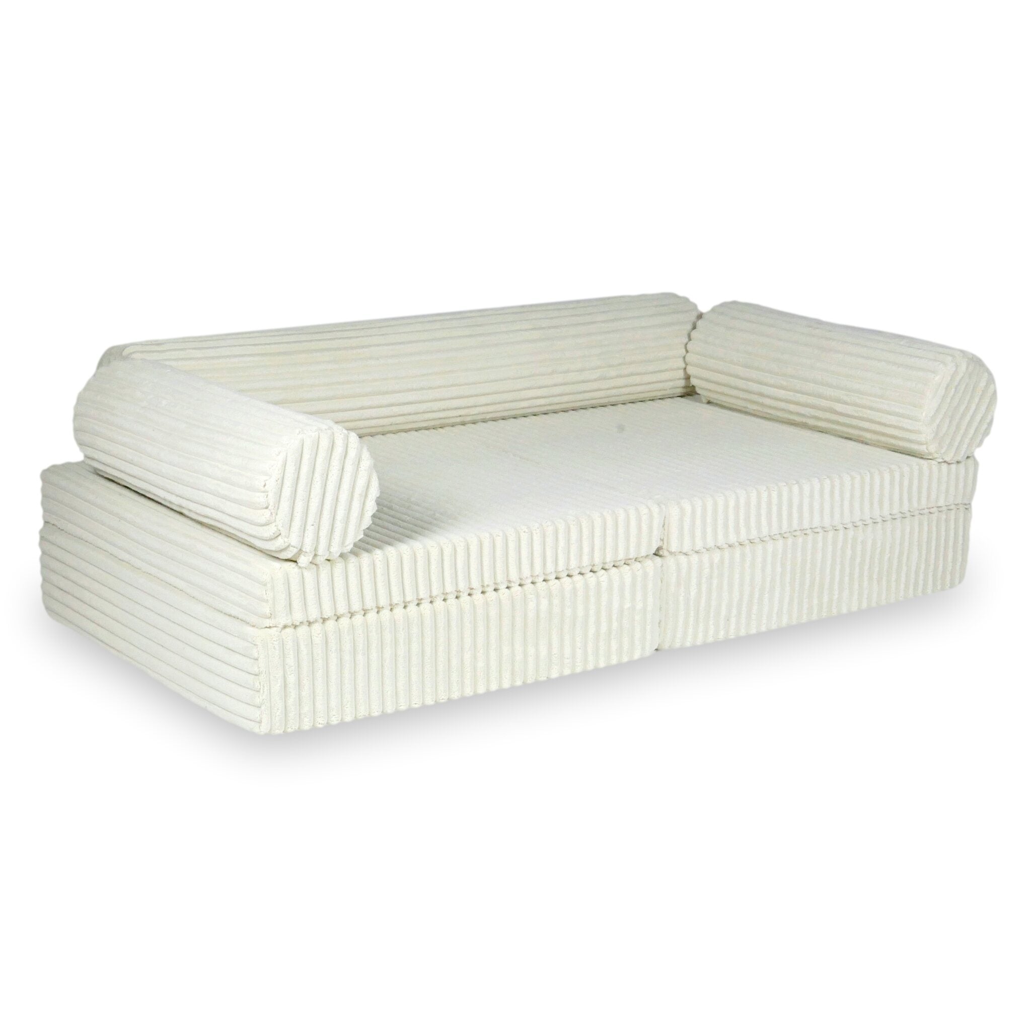Canapé de jeu Montessori de luxe  Tissu gaufré