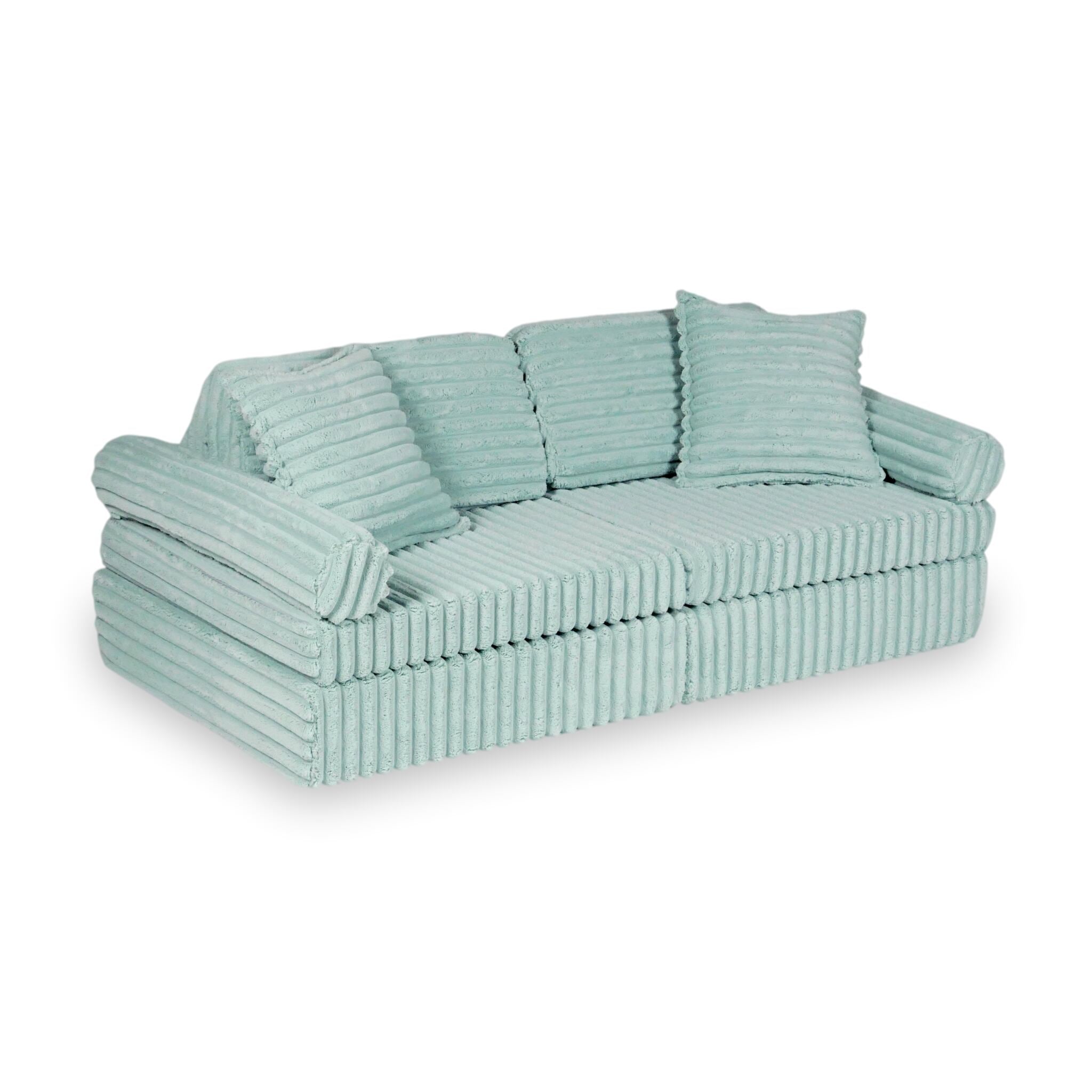 Canapé de jeu Montessori Mini Confort en Tissu gaufré