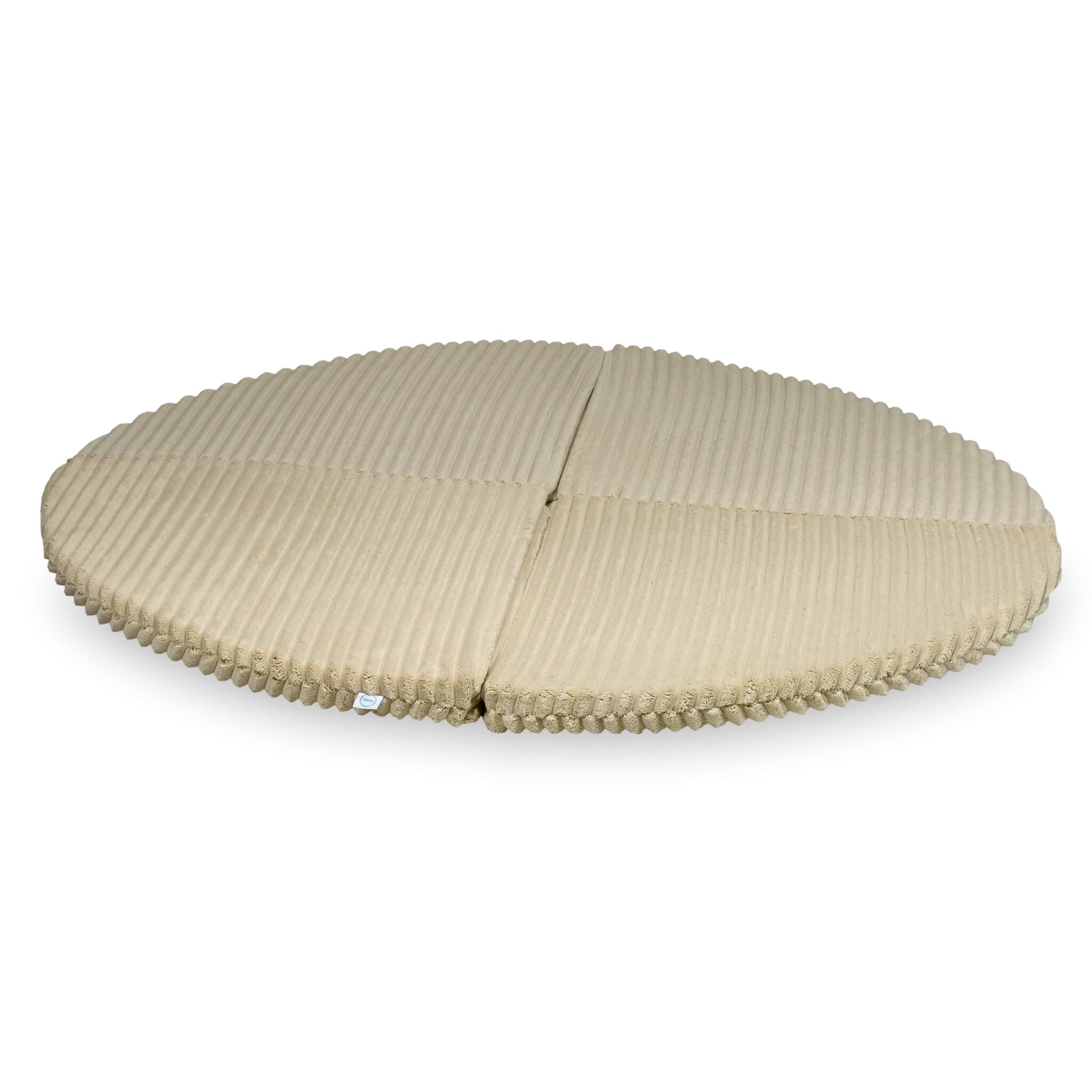 Tapis de jeu bébé rond 160cm en tissu gaufré