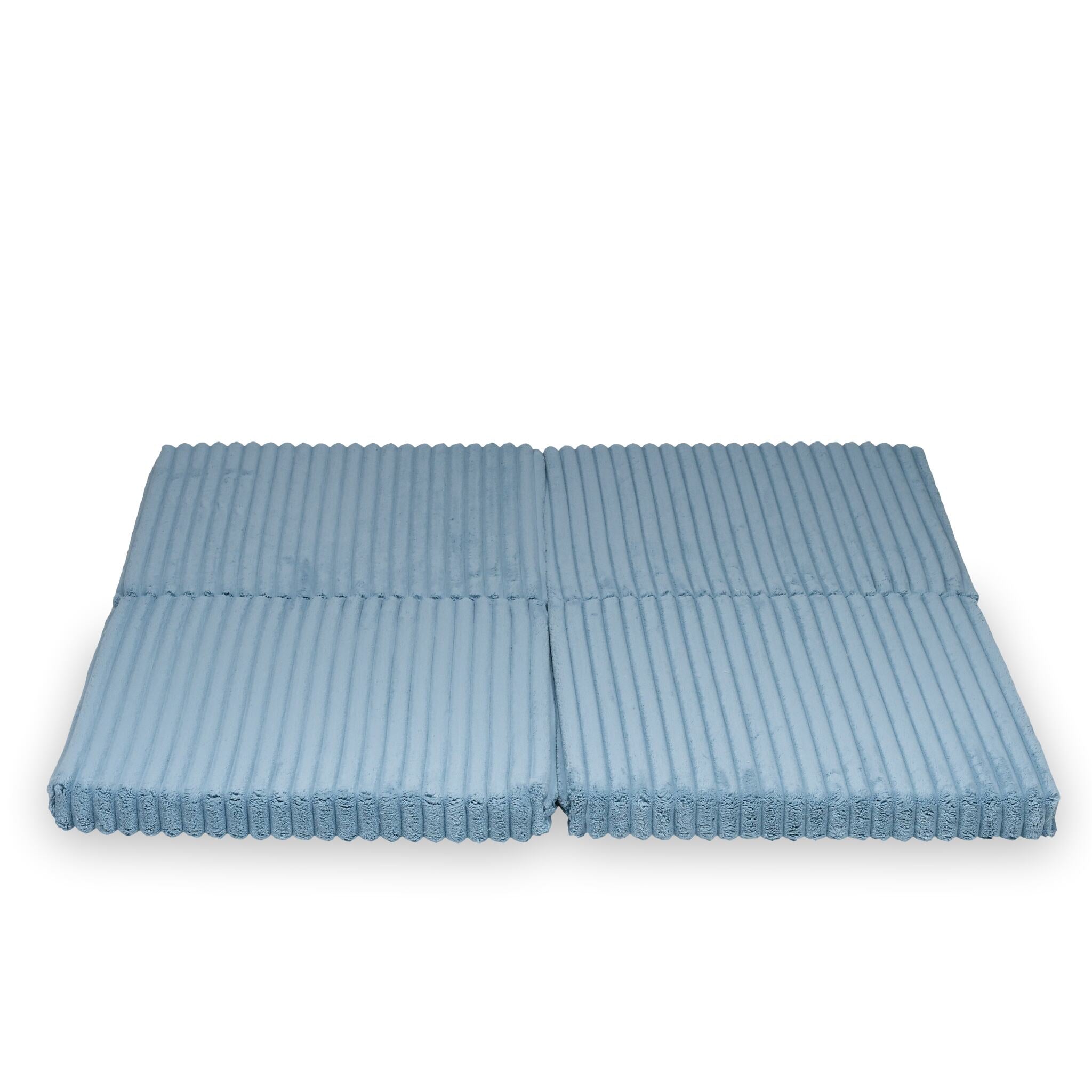 Tapis de jeu bébé pliable carré 120 × 120 cm en tissu gaufré