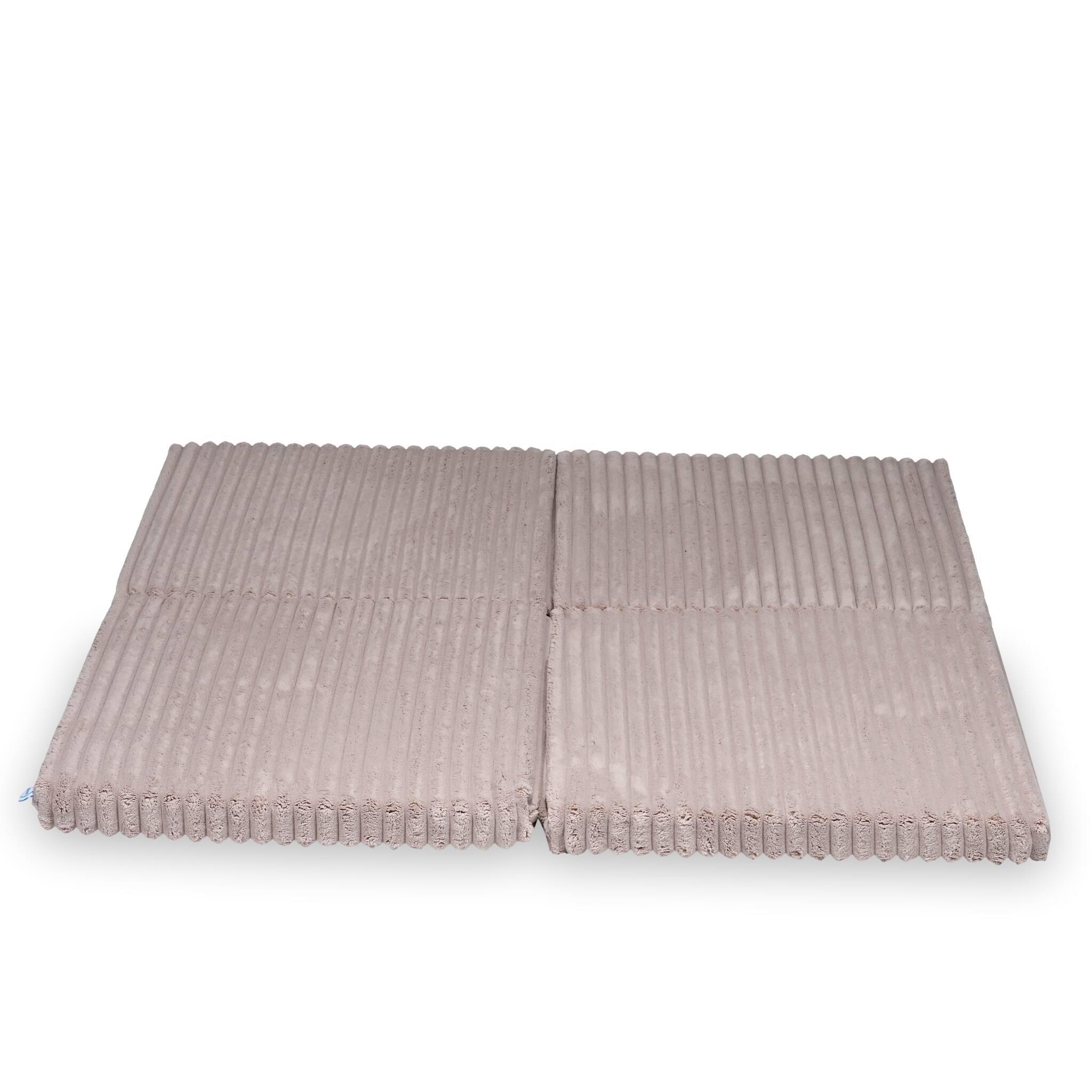 Tapis de jeu bébé pliable carré 120 × 120 cm en tissu gaufré