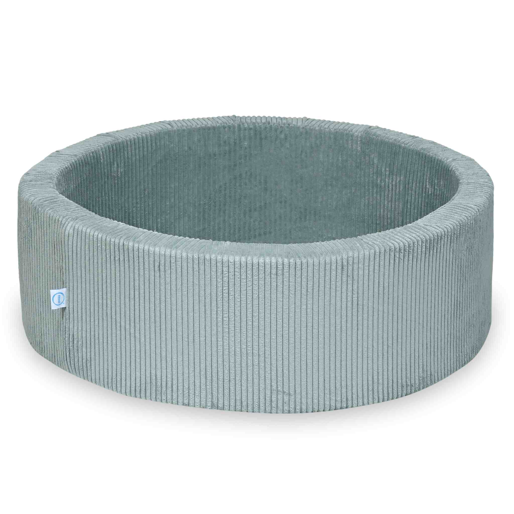 Piscine à Balles 90x30 velours côtelé menthe claire sans balles