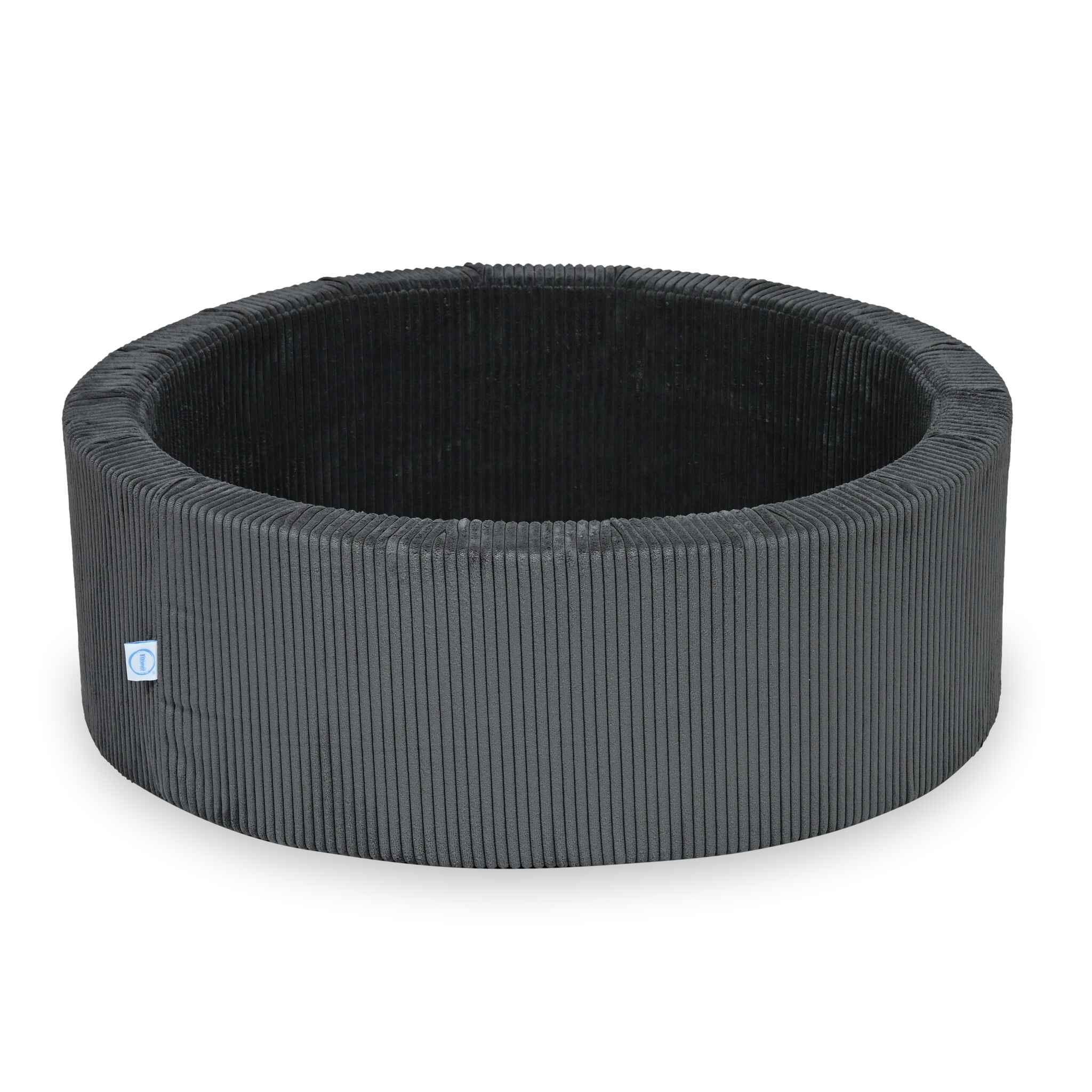 Piscine à Balles 90x30 velours côtelé graphite sans balles