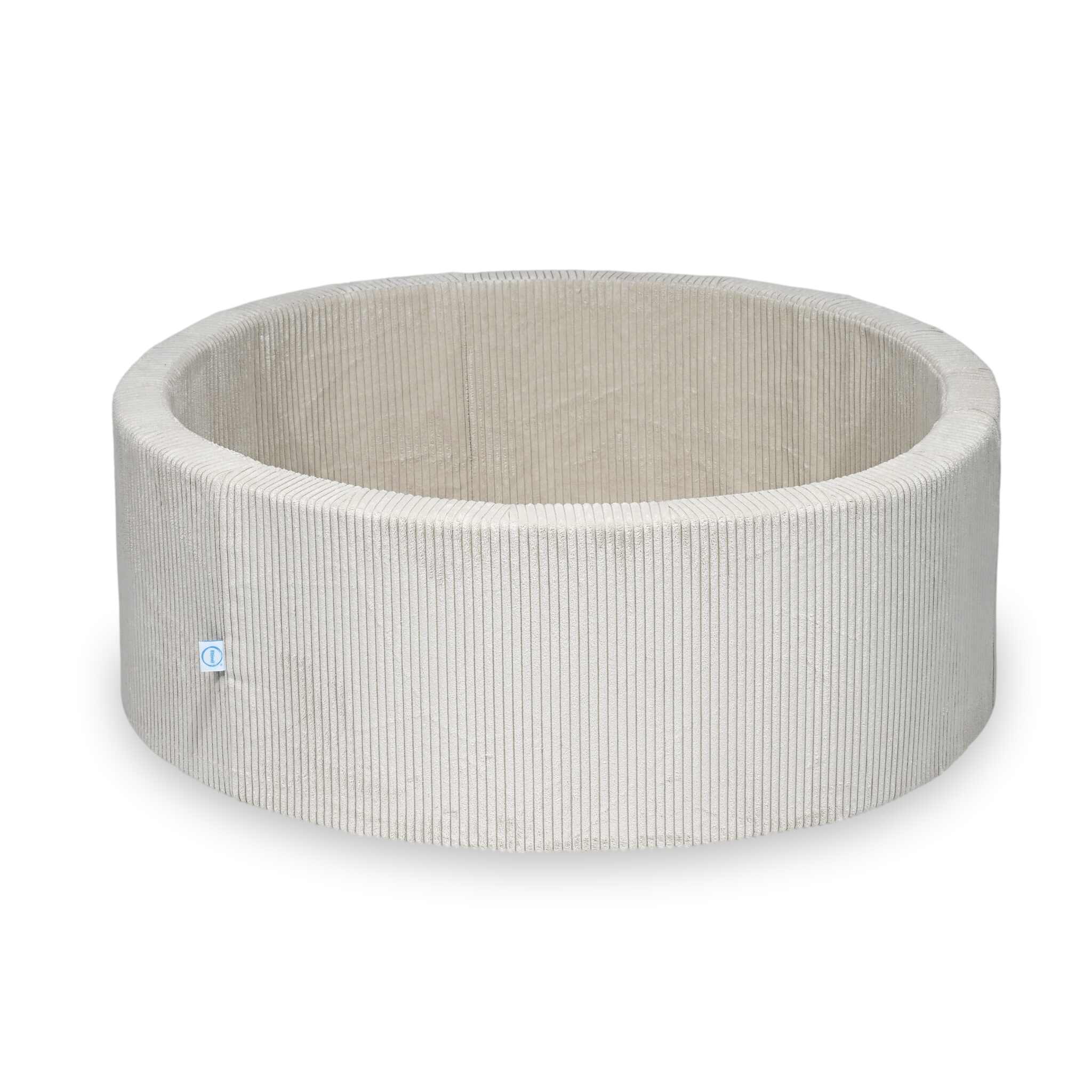 Piscine à Balles 110x40 velours côtelé beige sans balles