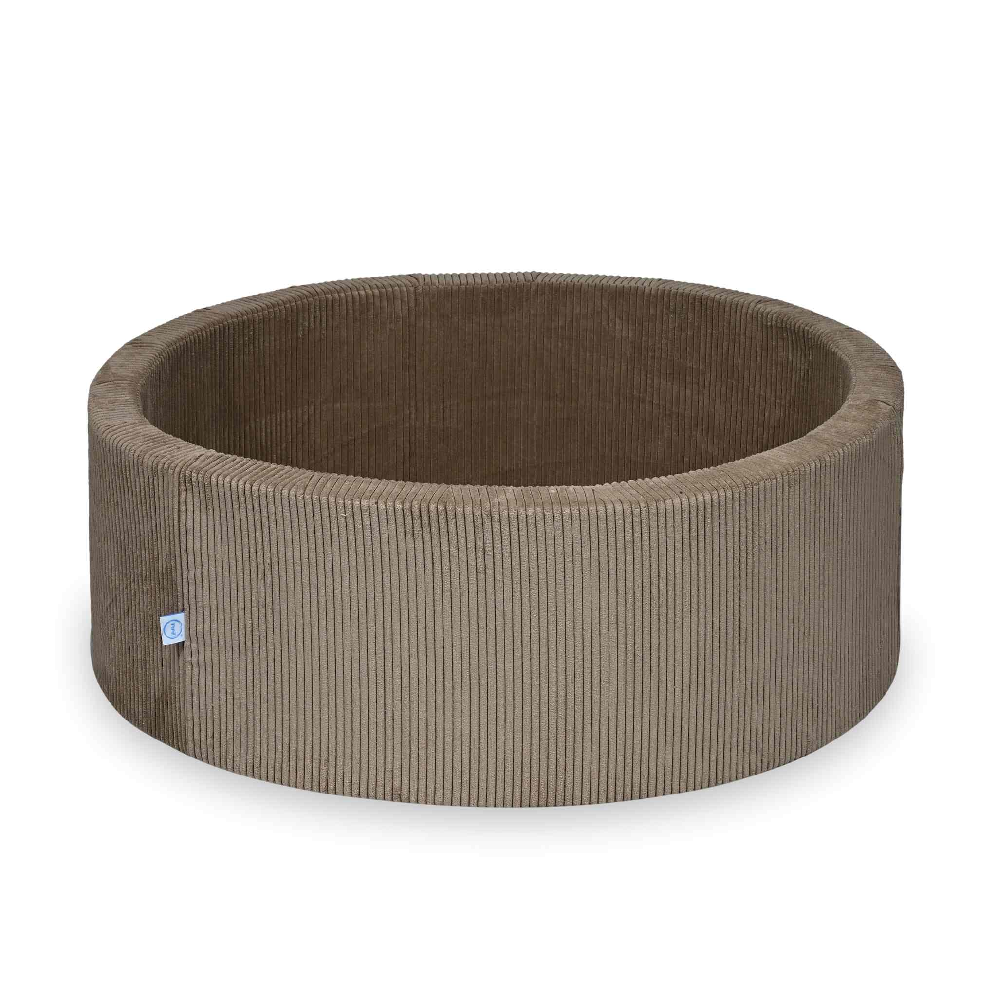 Piscine à Balles 110x40 velours côtelé toffee sans balles