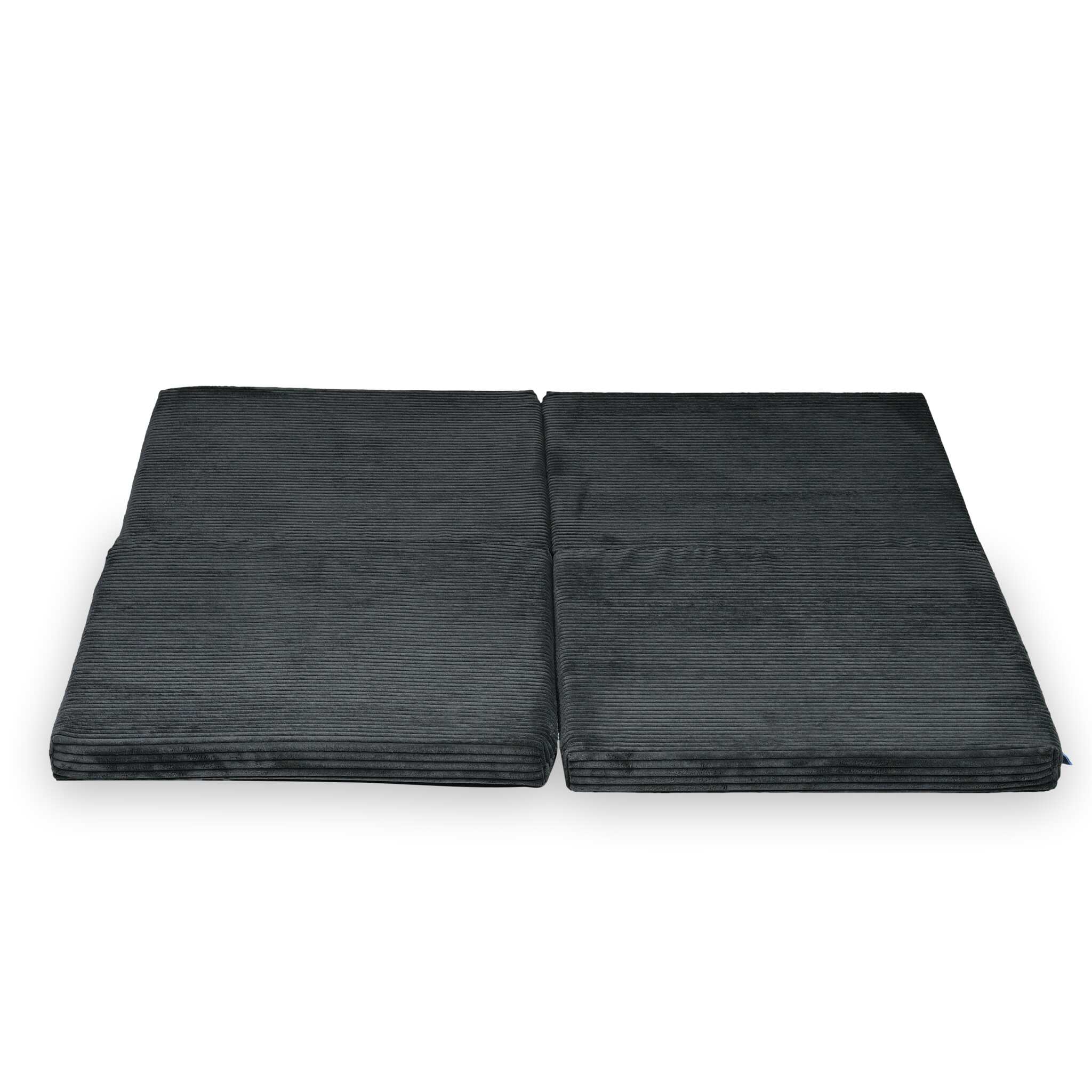 Tapis de jeu bébé pliable carré 120 × 120 cm en velours côtelé