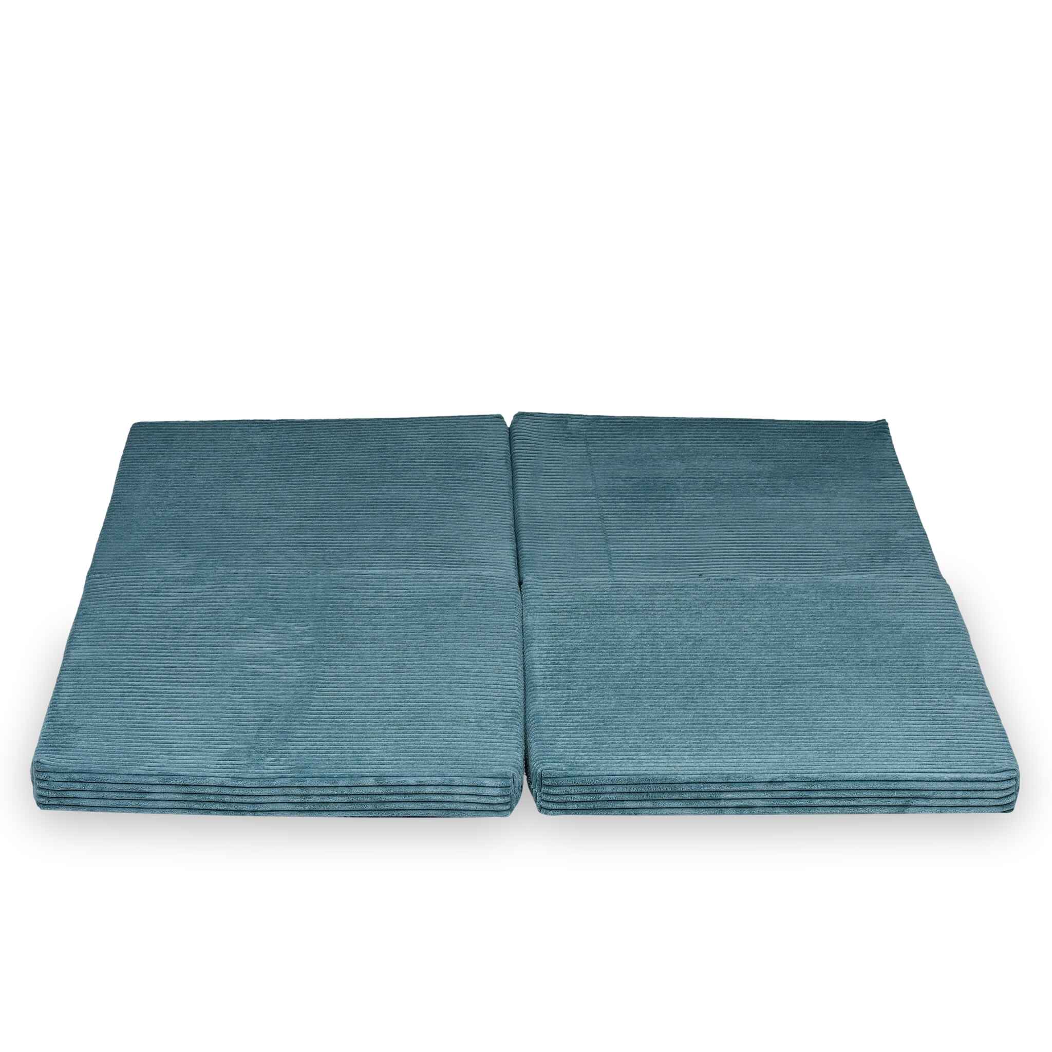Tapis de jeu bébé pliable carré 120 × 120 cm en velours côtelé