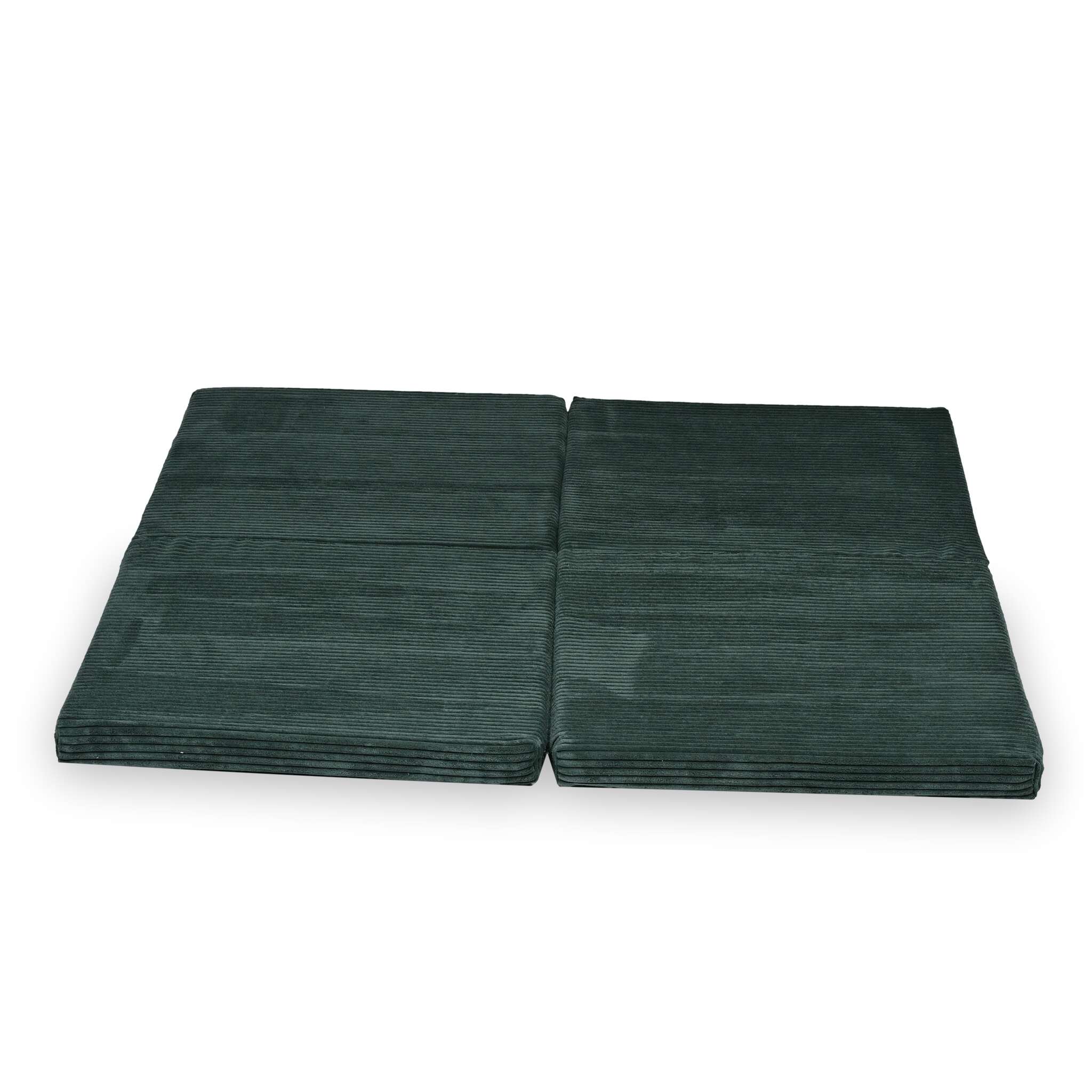 Tapis de jeu bébé pliable carré 120 × 120 cm en velours côtelé