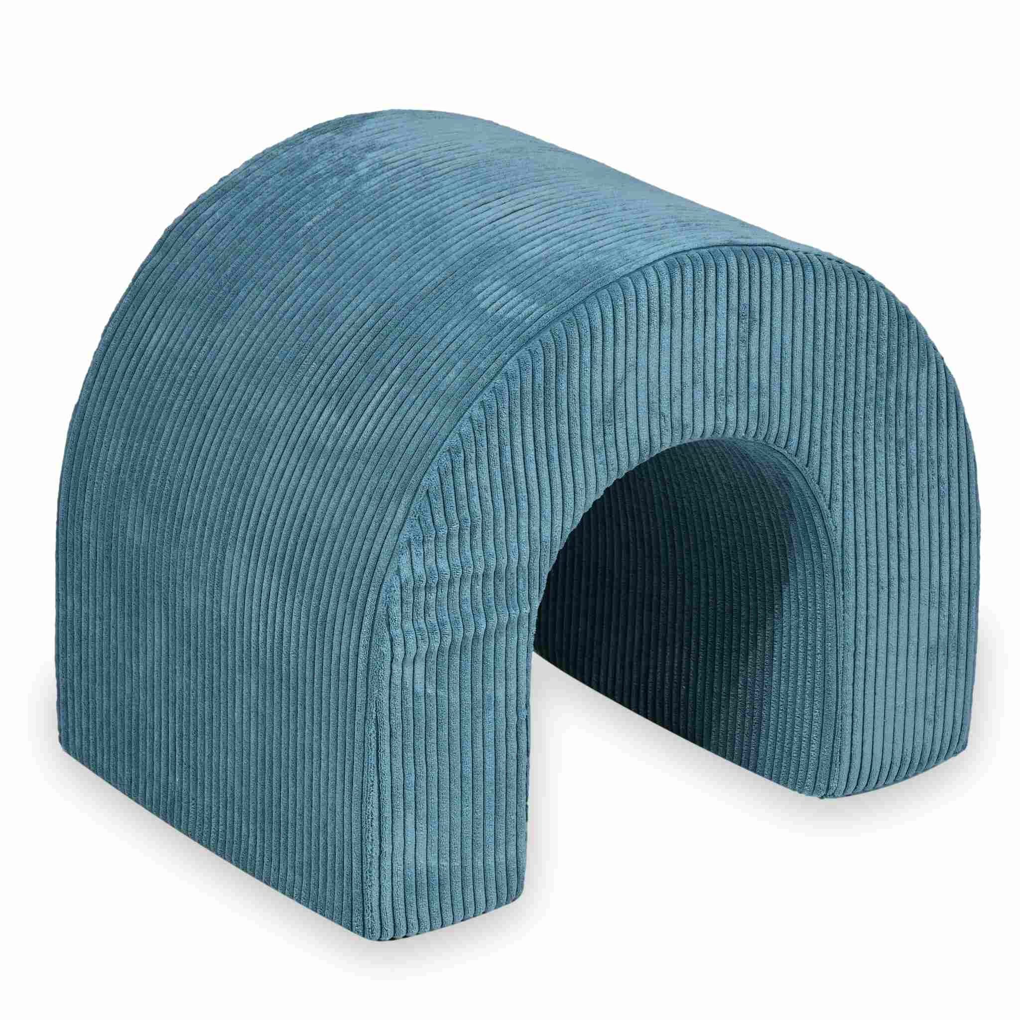 Tunnel en mousse pour aire de jeux velours côtelé