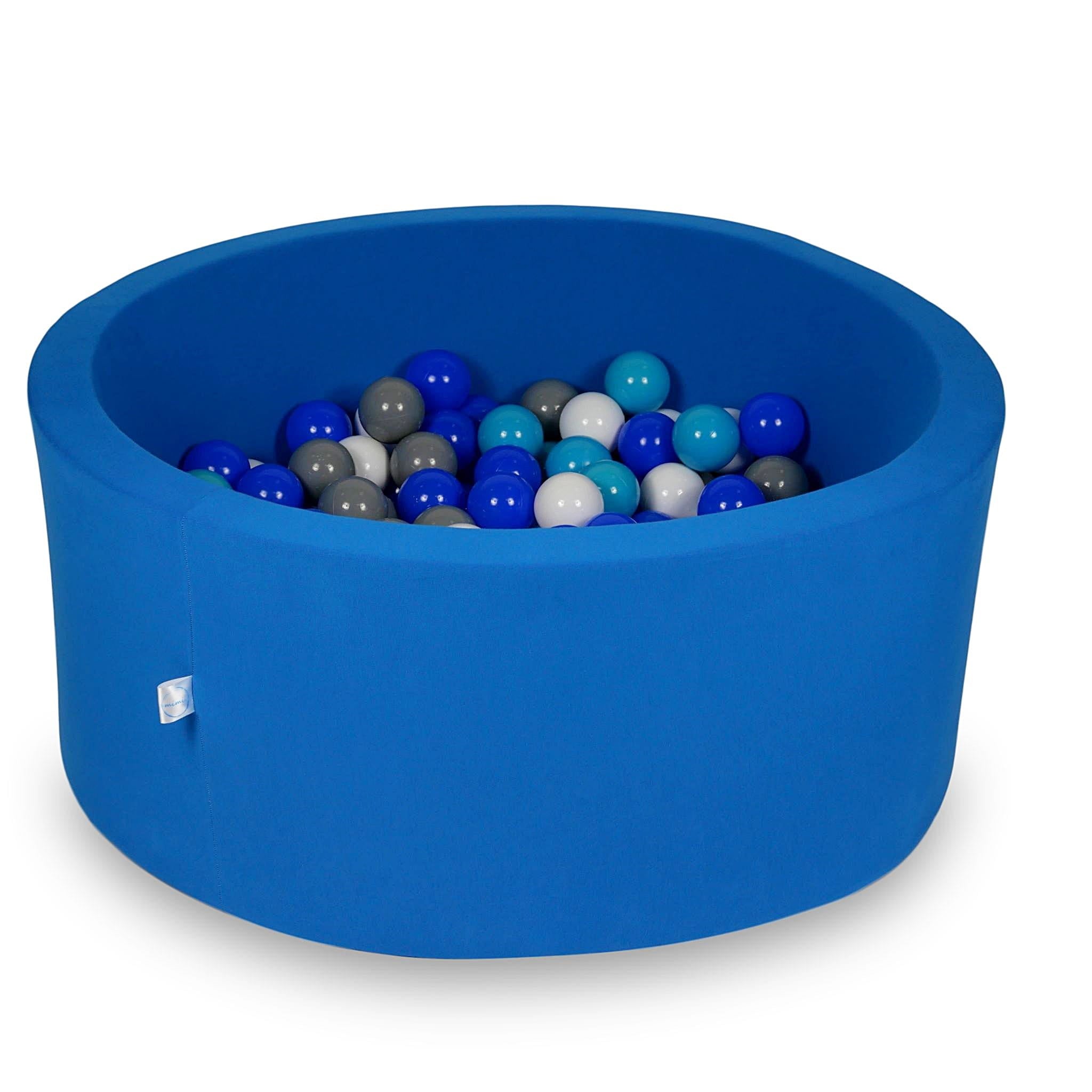 Piscine à Balles 90x40cm bleue avec balles 300pcs (turquoise, bleu, blanc, gris)