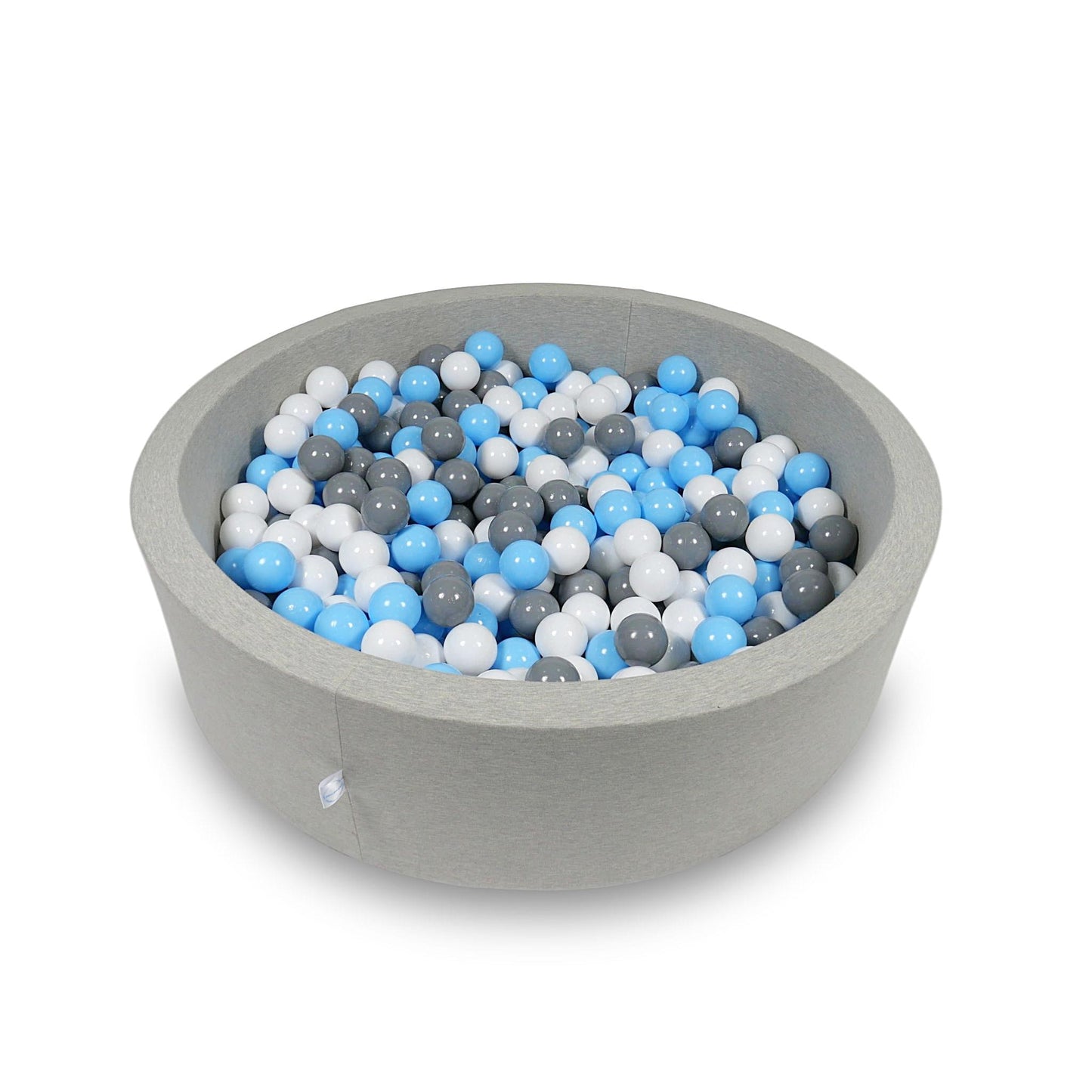 Piscine à Balles 110x30cm gris clair avec balles 400pcs (bleu clair, blanc, gris)