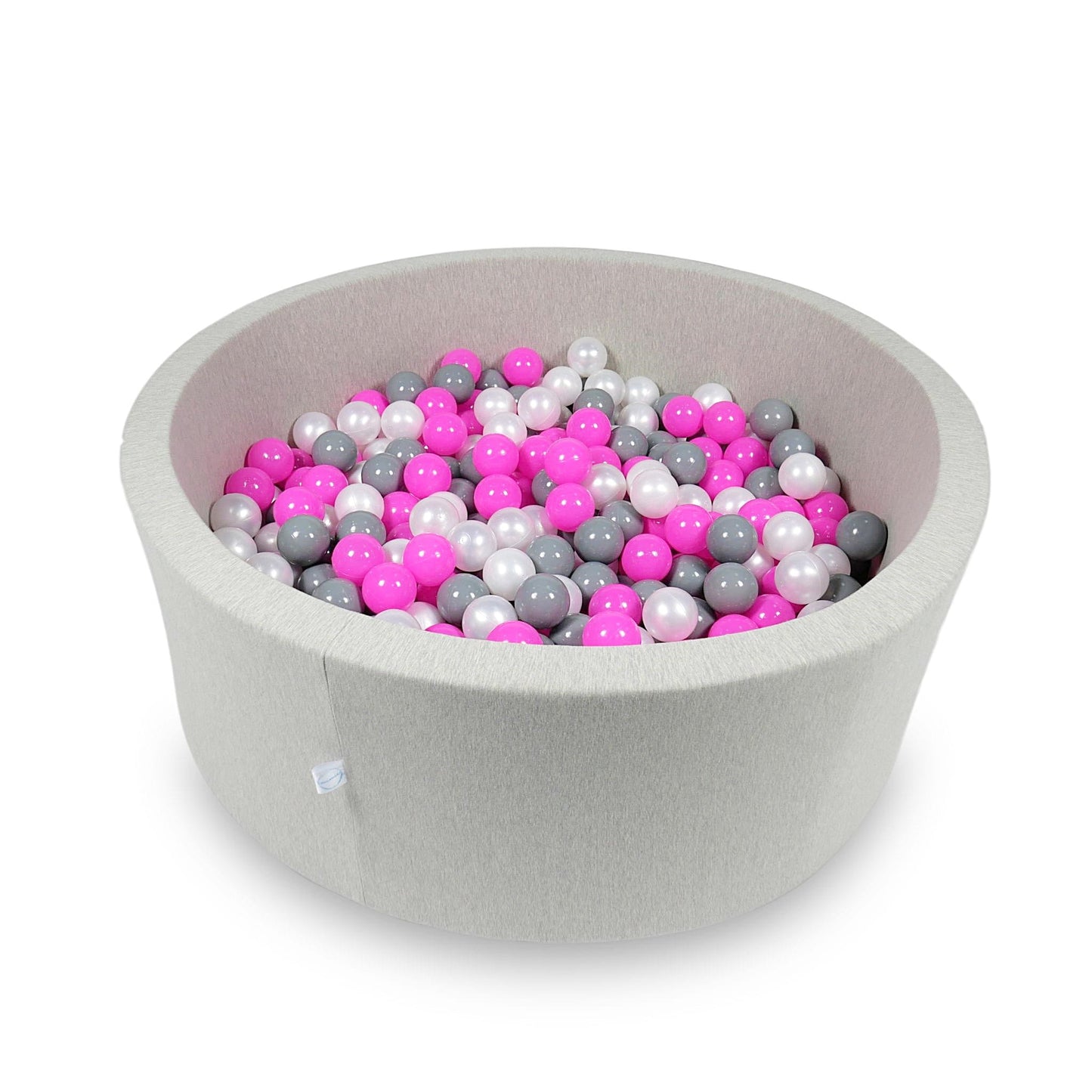 Piscine à Balles 110x40cm gris clair avec balles 500pcs (rose, perle, gris)